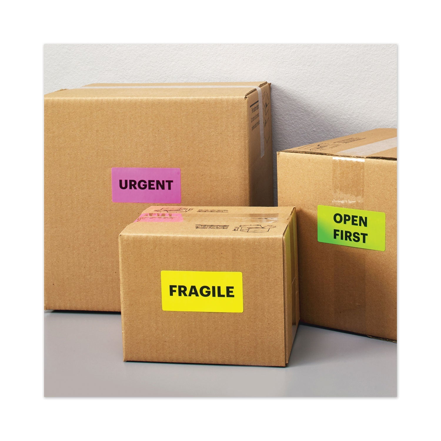 Avery® High-Visibility Permanent Laser Id Labels, 2 X 4, Asst. Neon, 150/pack