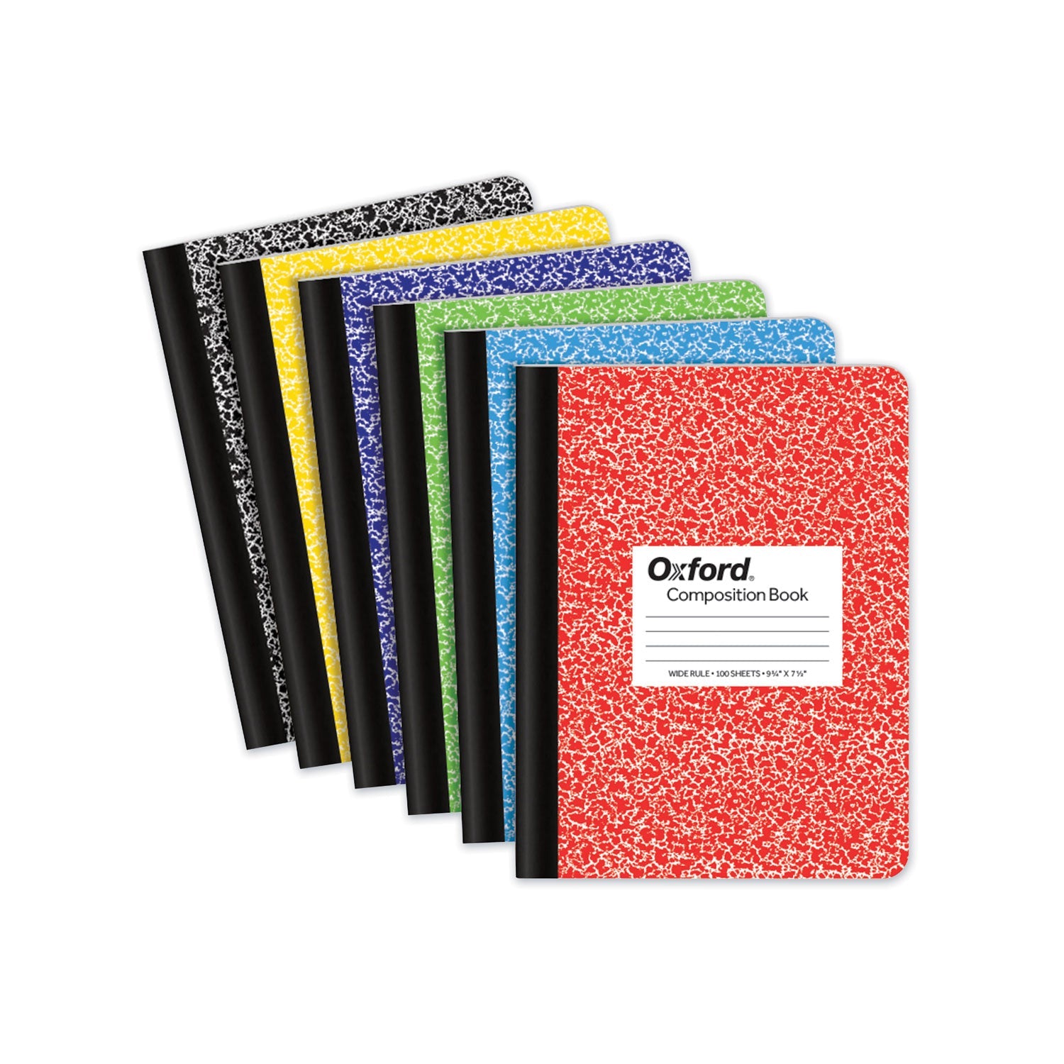 TOPS™ Composition Book, Wide/Legal Rule, Randomly Assorted Marble Cover, (100) 9.75 x 7.5 Sheets