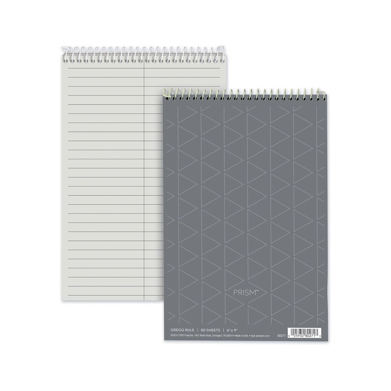 TOPS Prism Steno Pads | Gregg Rule Gray 4/Pack