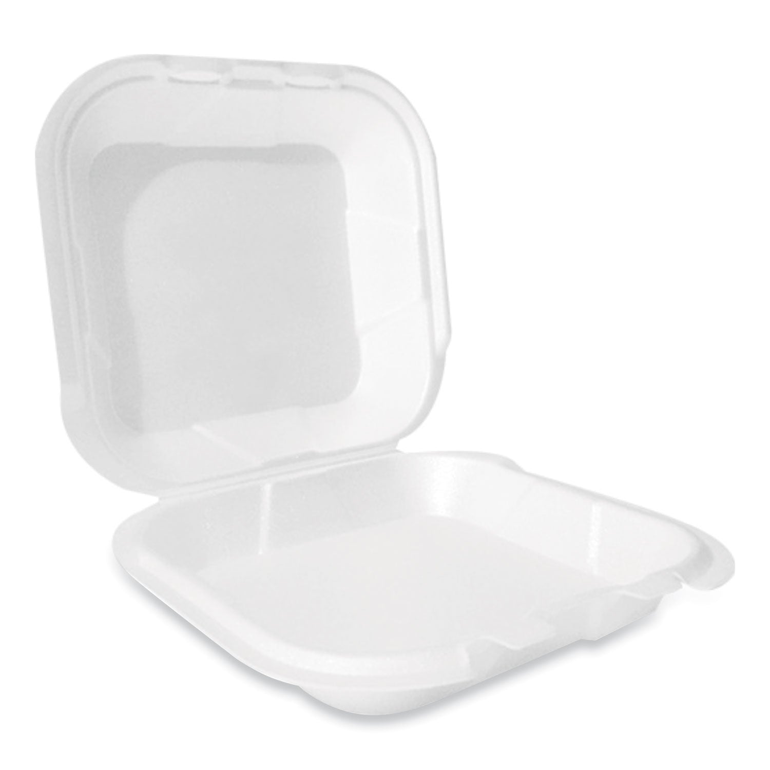 Plastifar Foam Hinged Lid Container | 9x9x3 White