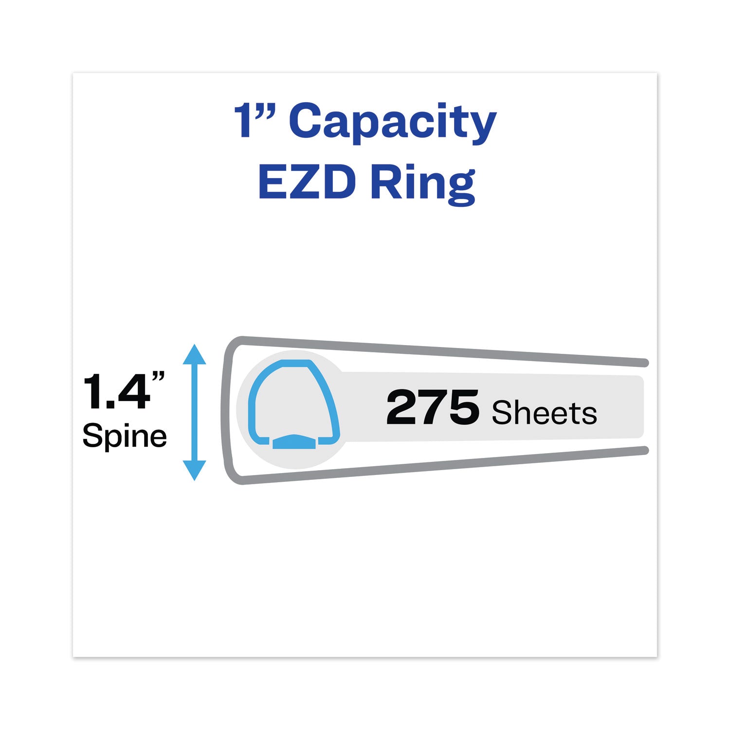Avery® Heavy-Duty View Binder With Durahinge And One Touch Ezd Rings, 3 Rings, 1" Capacity, 11 X 8.5, Chartreuse