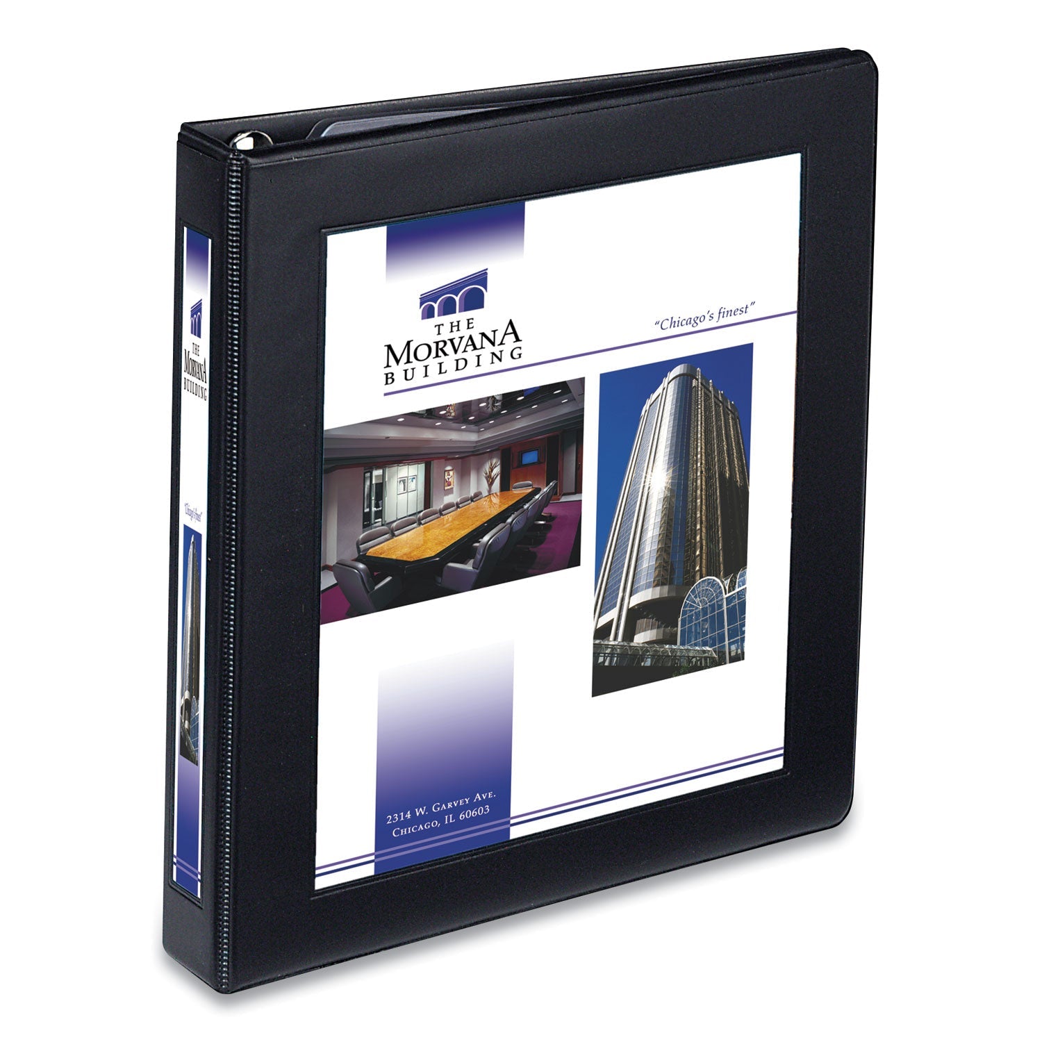 Framed View Heavy-Duty Binder | Black | 1" Rings
