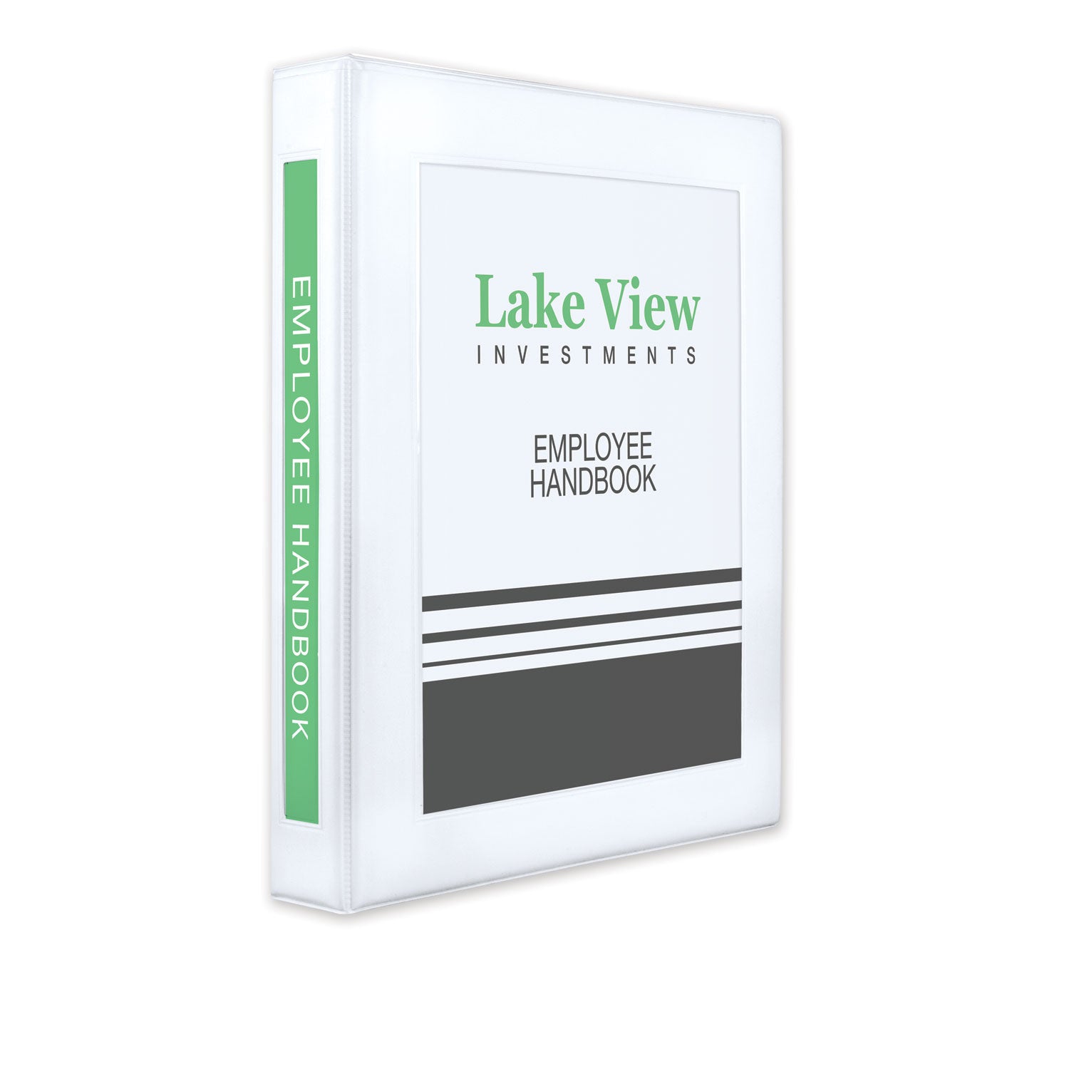 Framed View Heavy-Duty Binder | White | 1" Rings