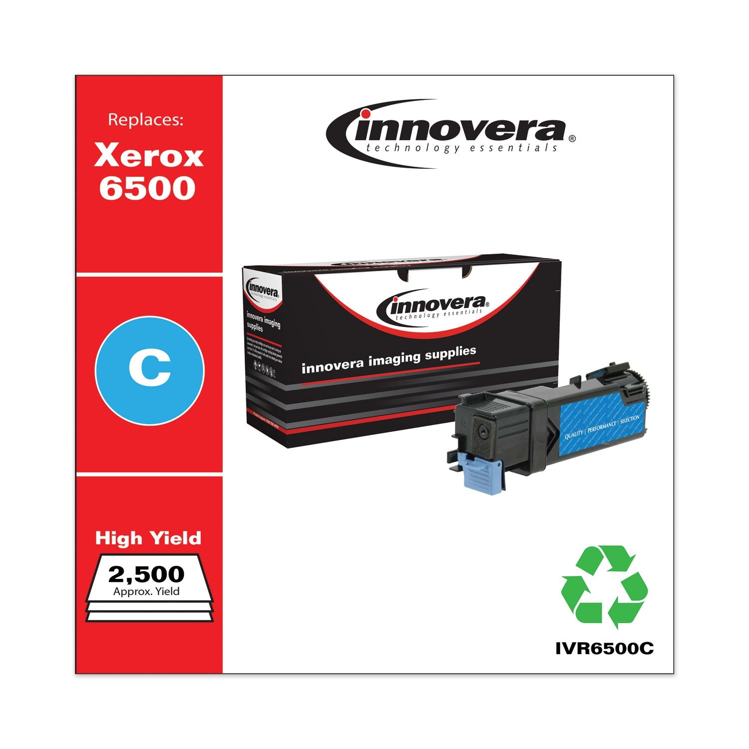 Innovera® Remanufactured Cyan High-Yield Toner, Replacement for 106R01594, 2,500 Page-Yield