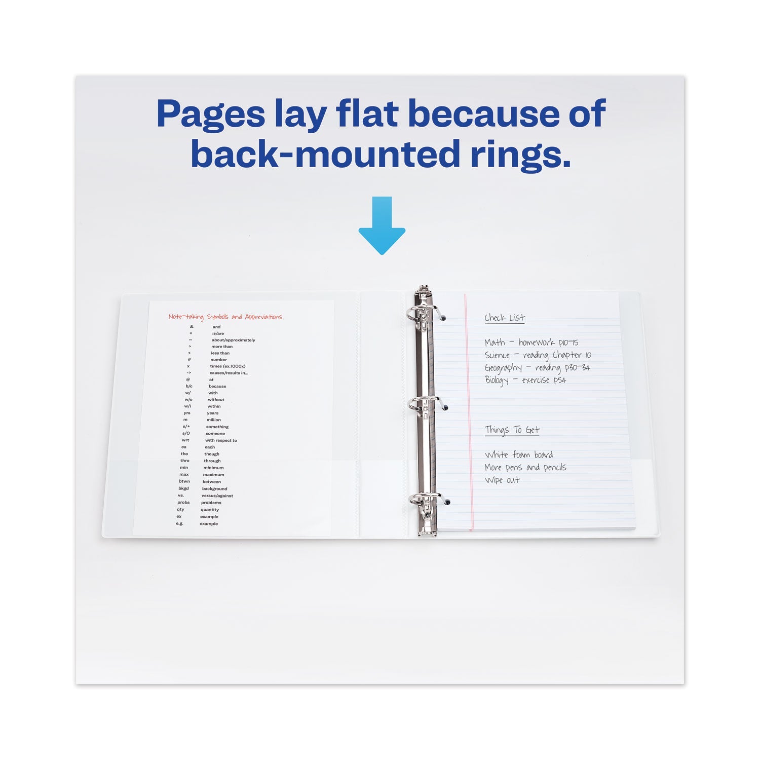 Avery® Touchguard Protection Heavy-Duty View Binders With Slant Rings, 3 Rings, 3" Capacity, 11 X 8.5, White