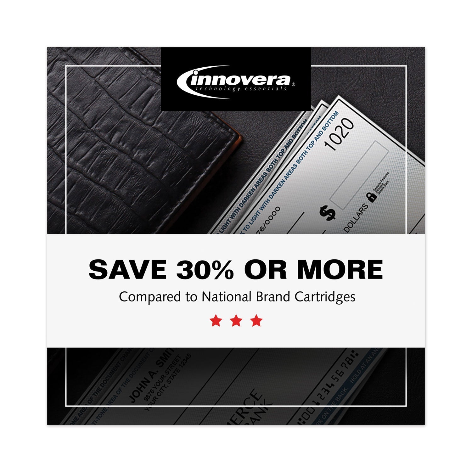 Innovera® Remanufactured Black High-Yield MICR Toner, Replacement for 64XM (CC364XM), 24,000 Page-Yield