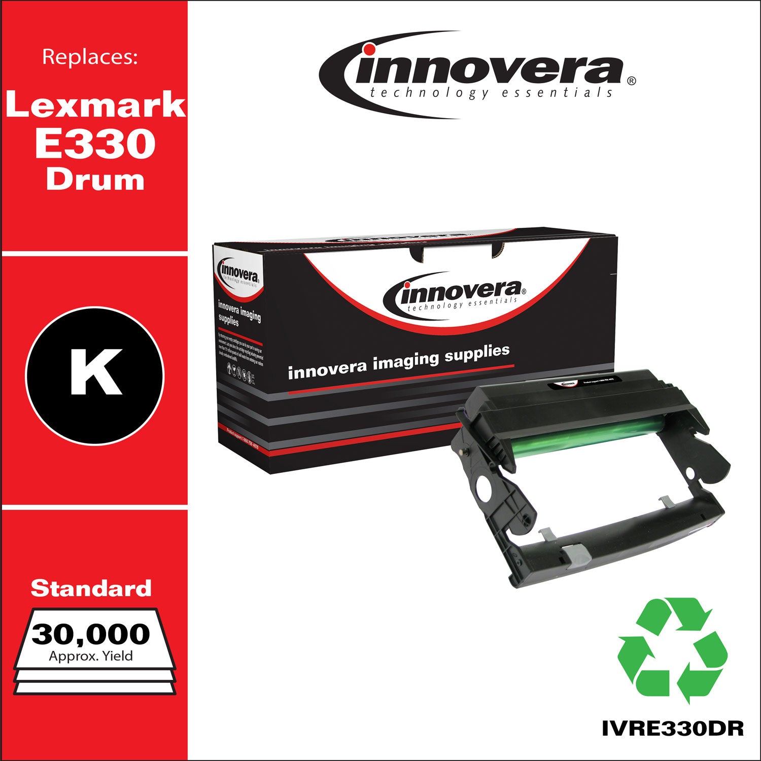 Innovera® Remanufactured Black Drum Unit, Replacement for 310-5404, 30,000 Page-Yield