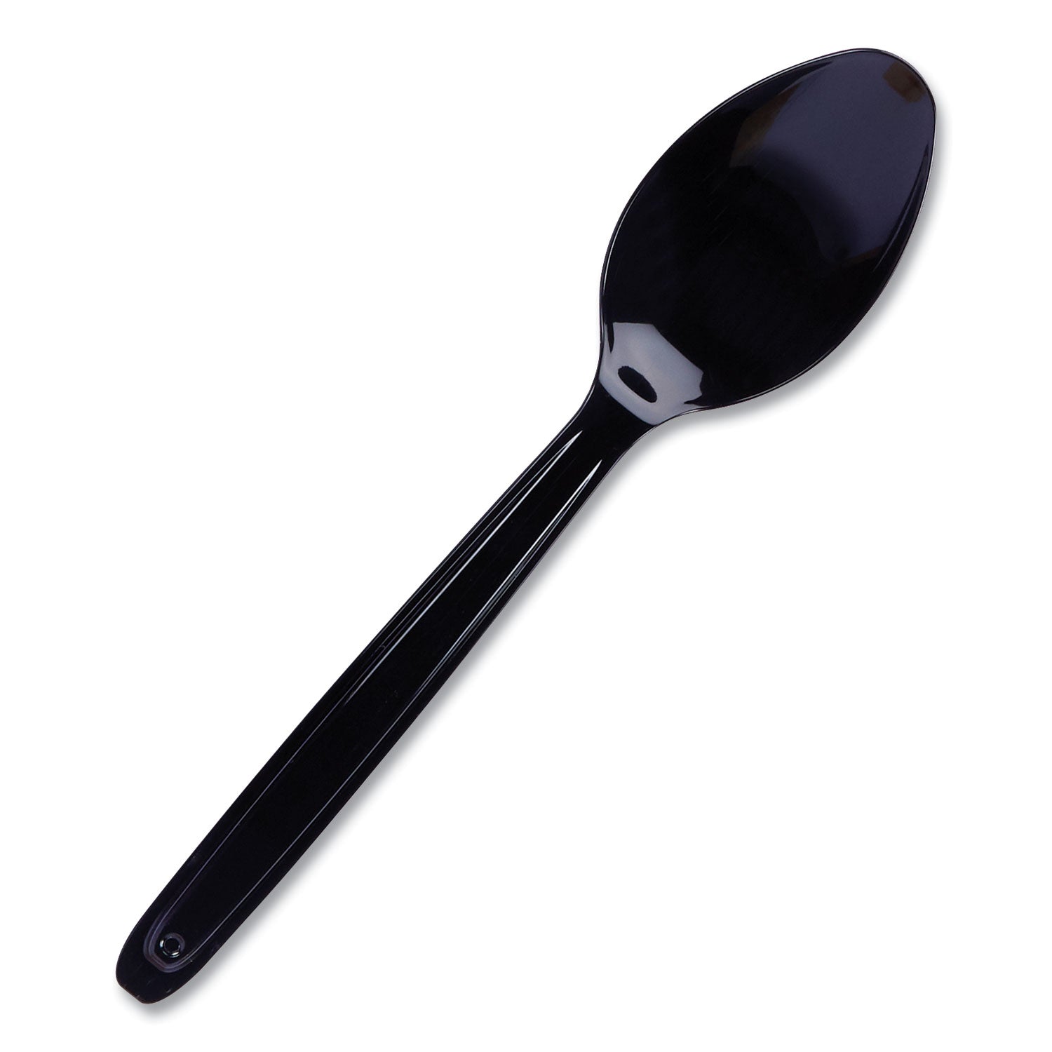 WNA Cutlery for Cutlerease Dispensing System, Mediumweight Spoon, Plastic, Black, 960/Box
