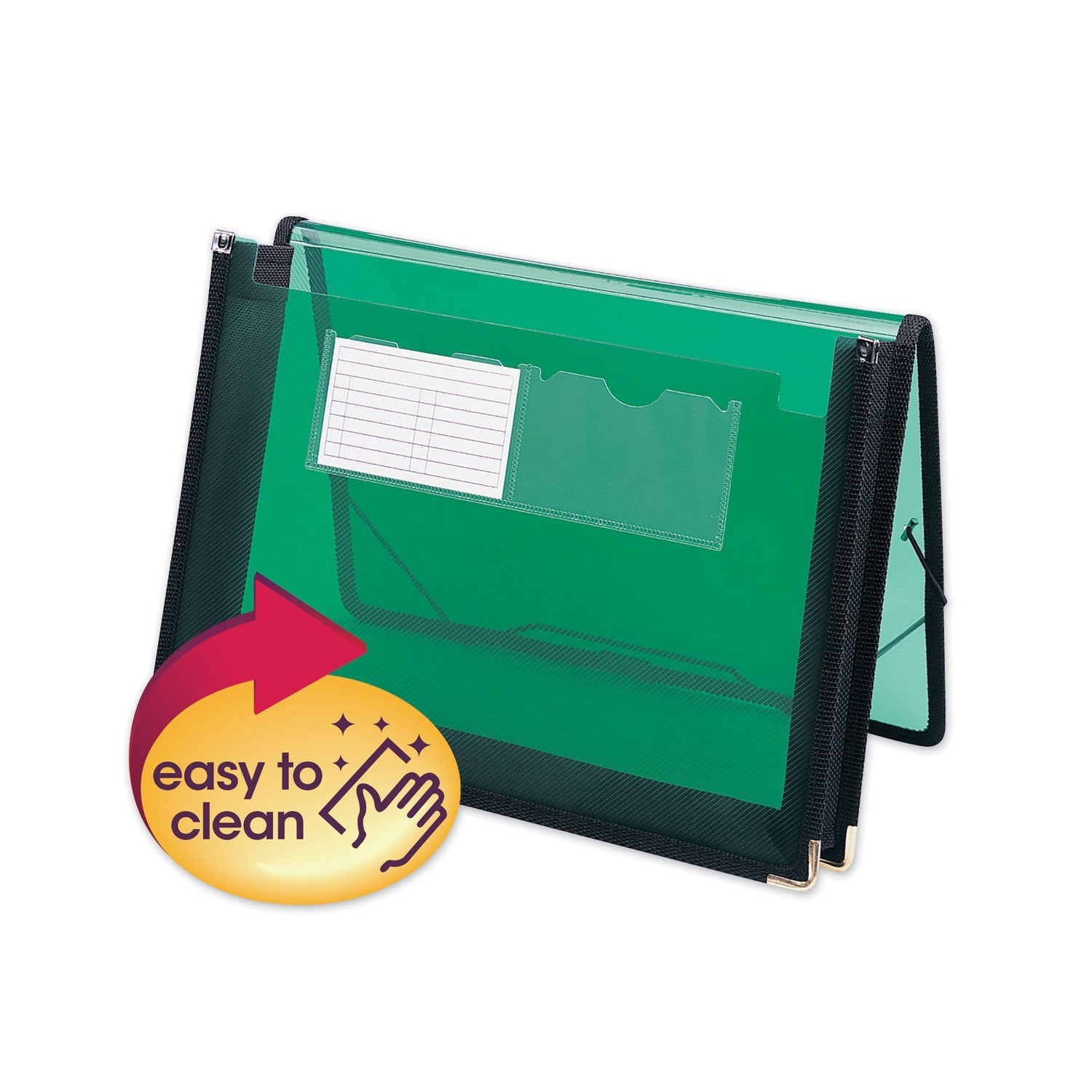 Poly Wallets | 2.25", Translucent Green, Smead