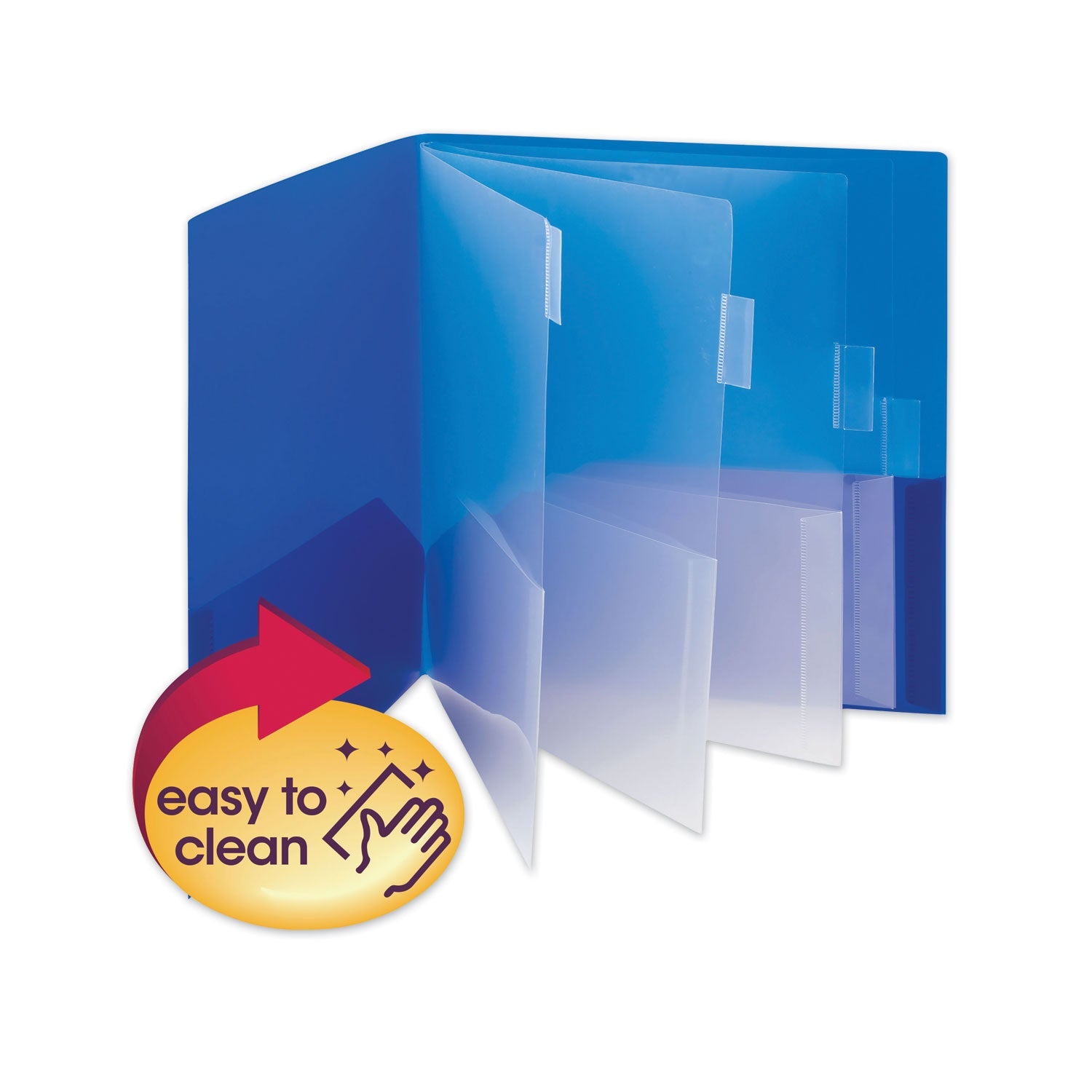 Poly Ten-Pocket Folder | Smead Assorted, 2/Pack
