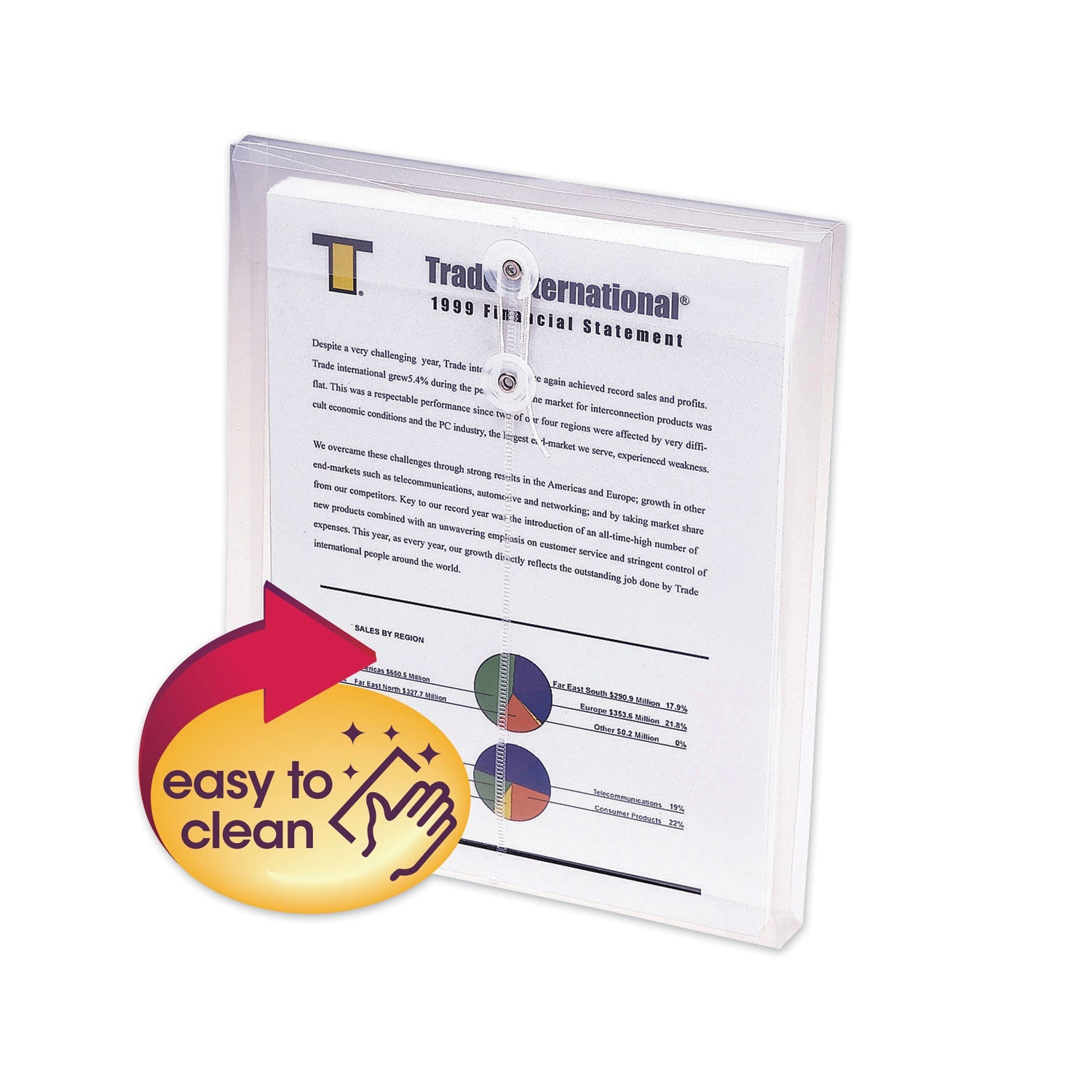 Poly Interoffice Envelopes | Smead | Clear, 5/Pk