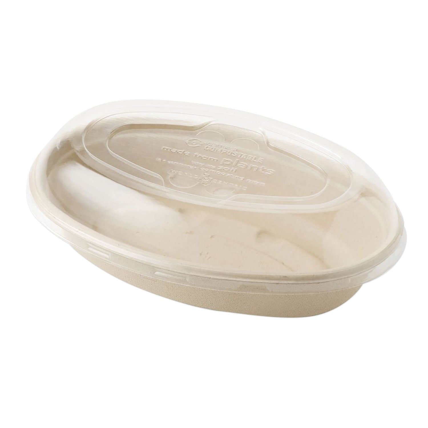 PLA Lids for Burrito Bowls | 8" | Clear | 400-Ct