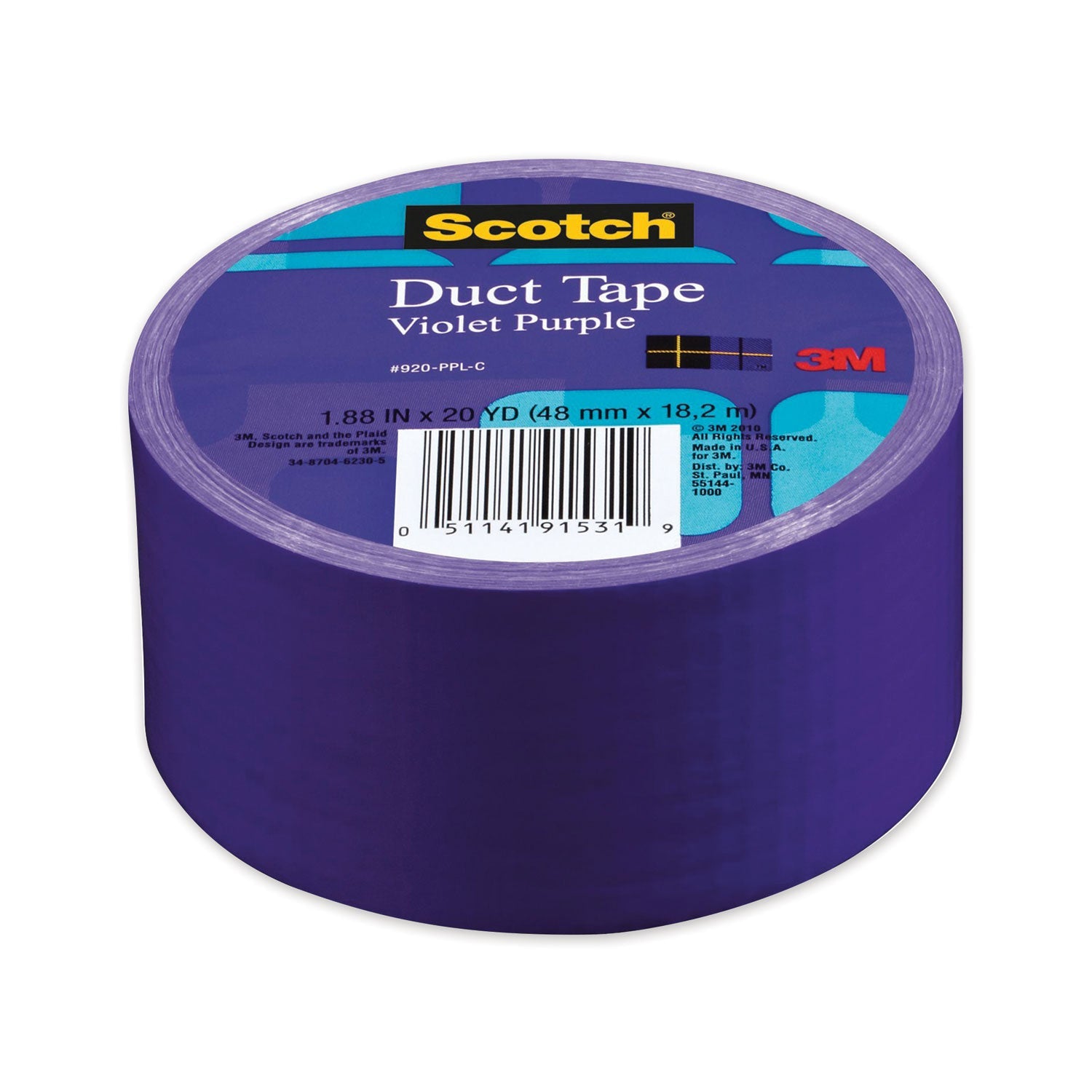 Scotch® Duct Tape, 1.88" X 20 Yds, Violet Purple