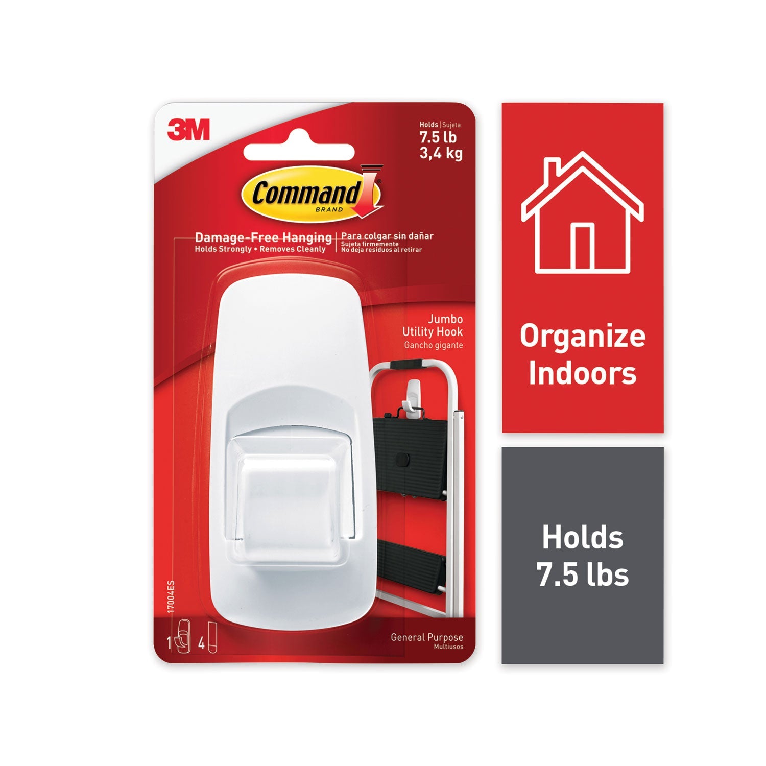 Command General Purpose Hooks | Jumbo White