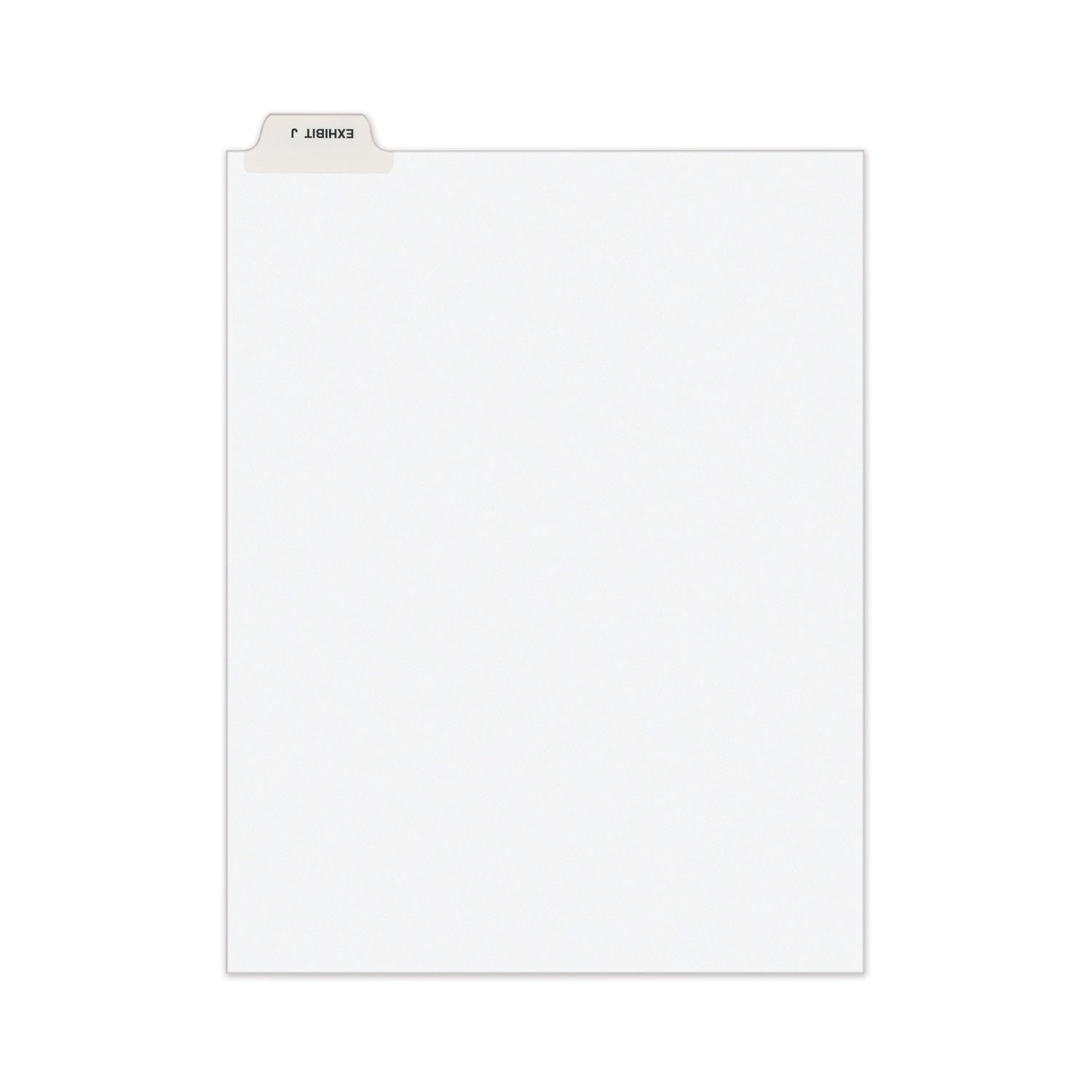 Avery® Avery-Style Preprinted Legal Bottom Tab Divider, 26-Tab, Exhibit J, 11 x 8.5, White, 25/PK