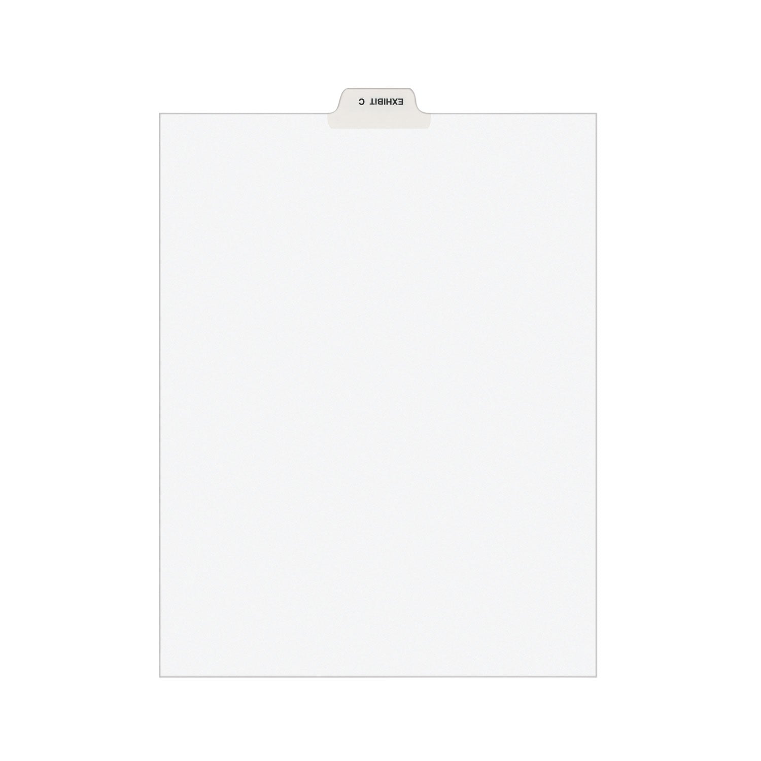 Avery® Avery-Style Preprinted Legal Bottom Tab Divider, 26-Tab, Exhibit C, 11 x 8.5, White, 25/PK