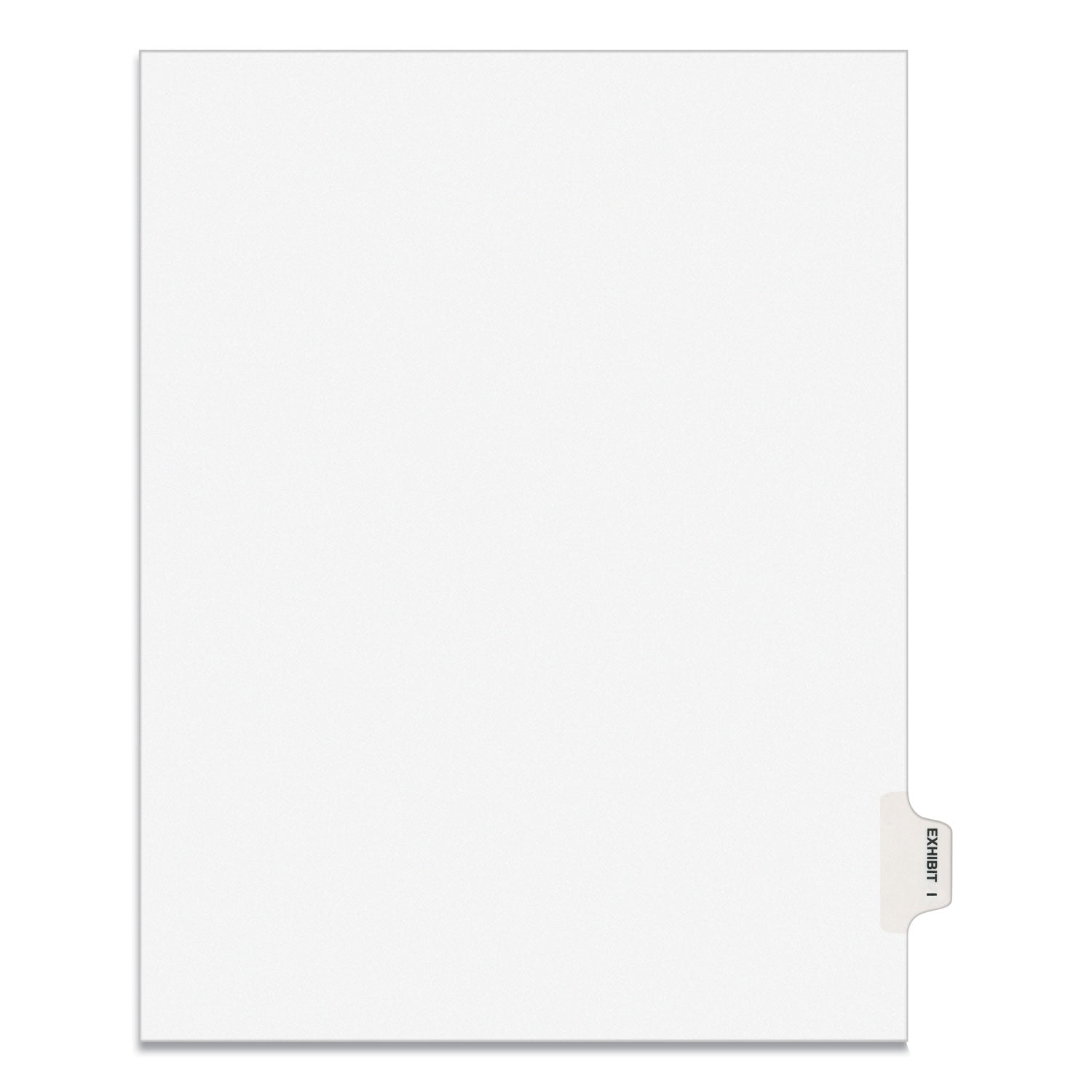 Avery® Avery-Style Preprinted Legal Side Tab Divider, 26-Tab, Exhibit I, 11 x 8.5, White, 25/Pack, (1379)
