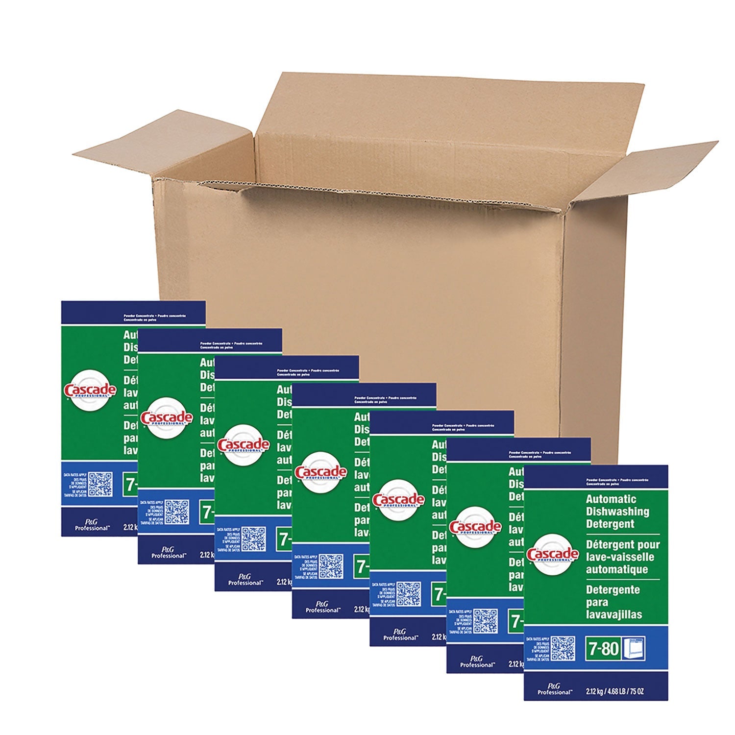 Cascade Professional™ Automatic Dishwasher Detergent Powder, Fresh Scent, 75 oz Box, 7/Carton