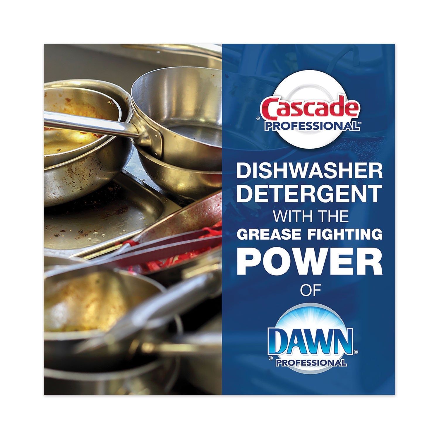 Cascade Professional™ Automatic Dishwasher Detergent Powder, Fresh Scent, 75 oz Box, 7/Carton