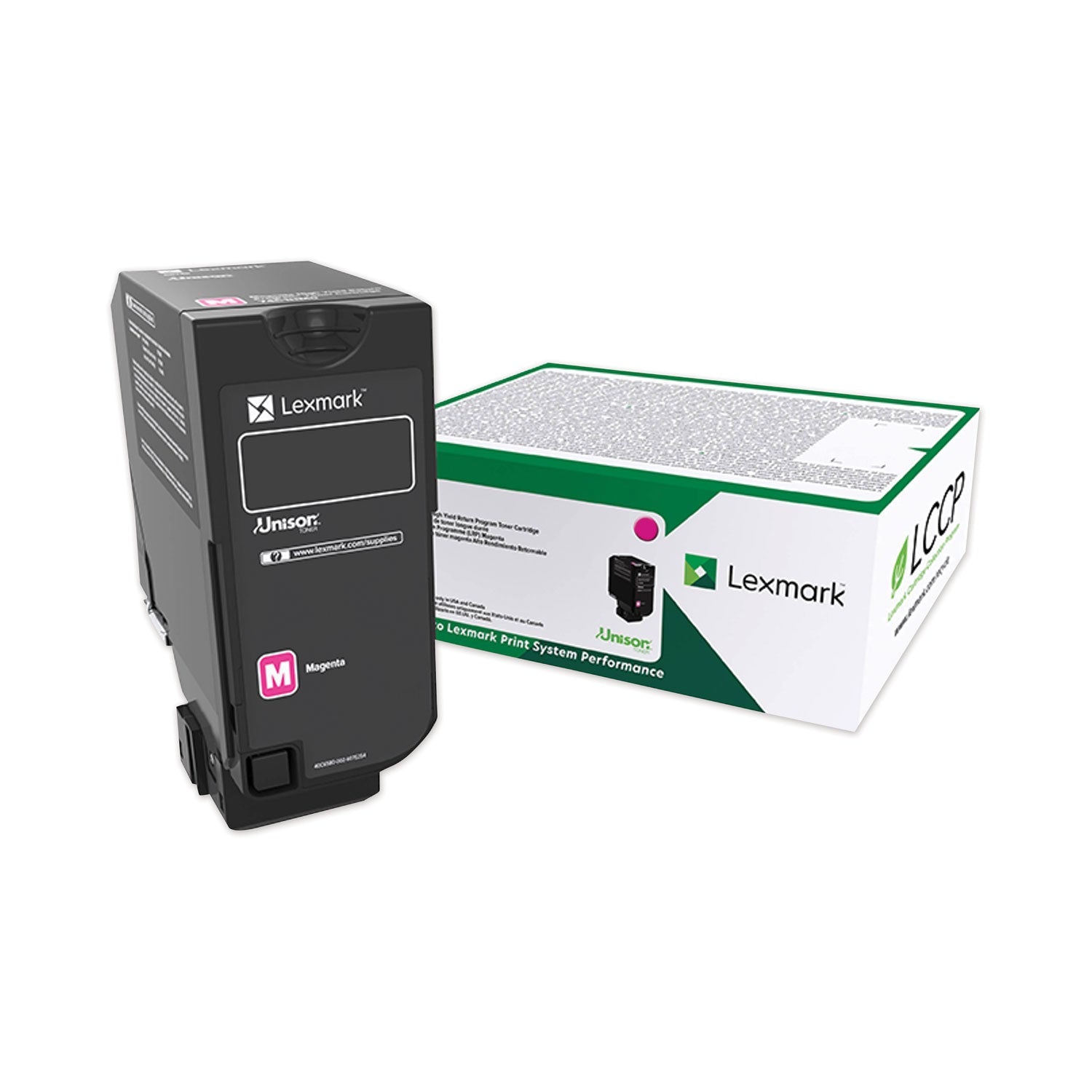 Lexmark™ 74c00mg Return Program Toner, 3,000 Page-Yield, Magenta