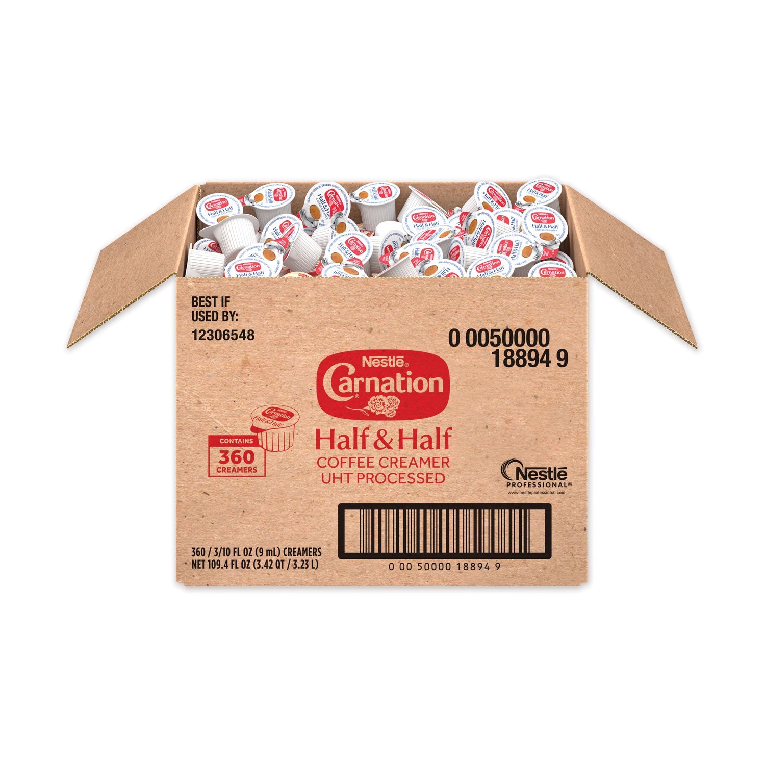 Carnation® Half and Half, 0.3 oz Mini Cups, 360/Carton