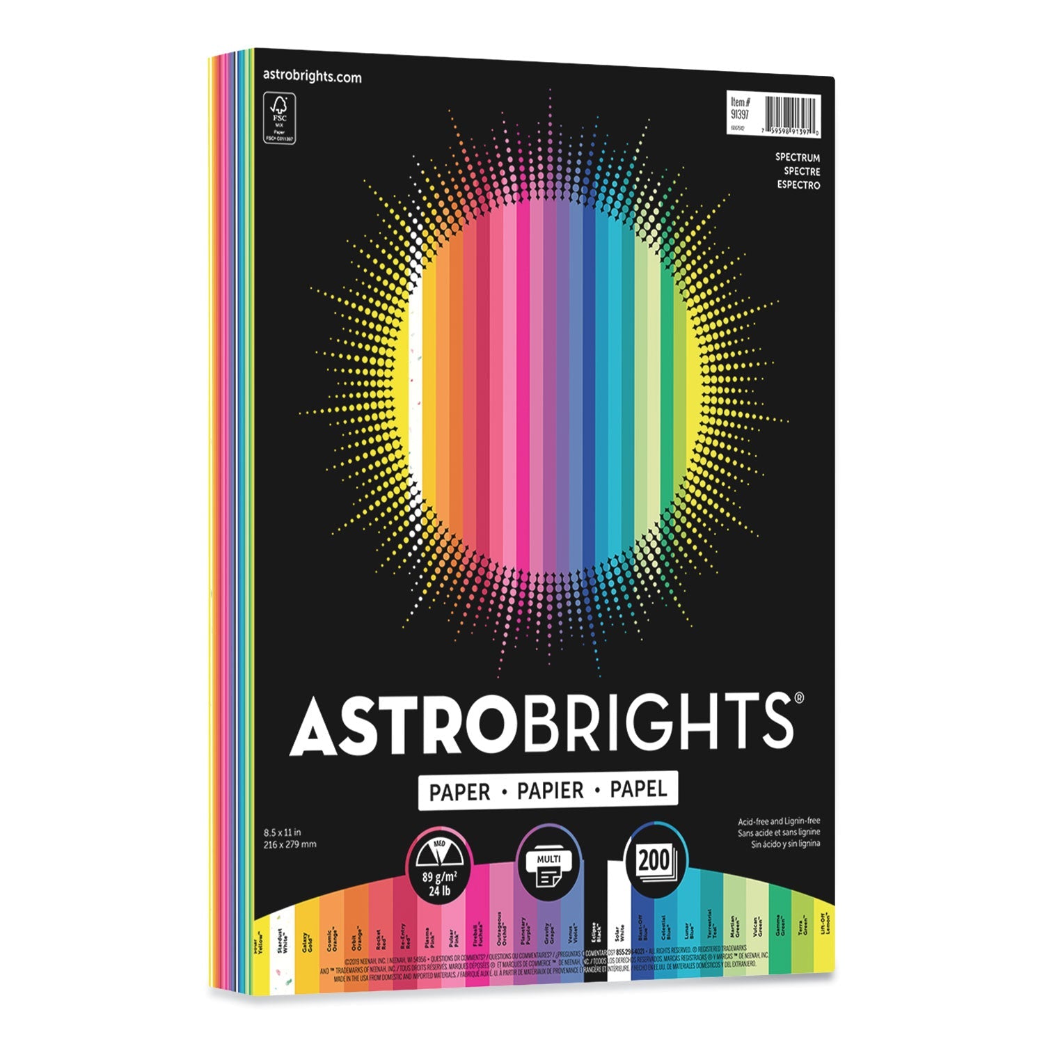 Color Paper "Spectrum" Assortment | 200/Pack