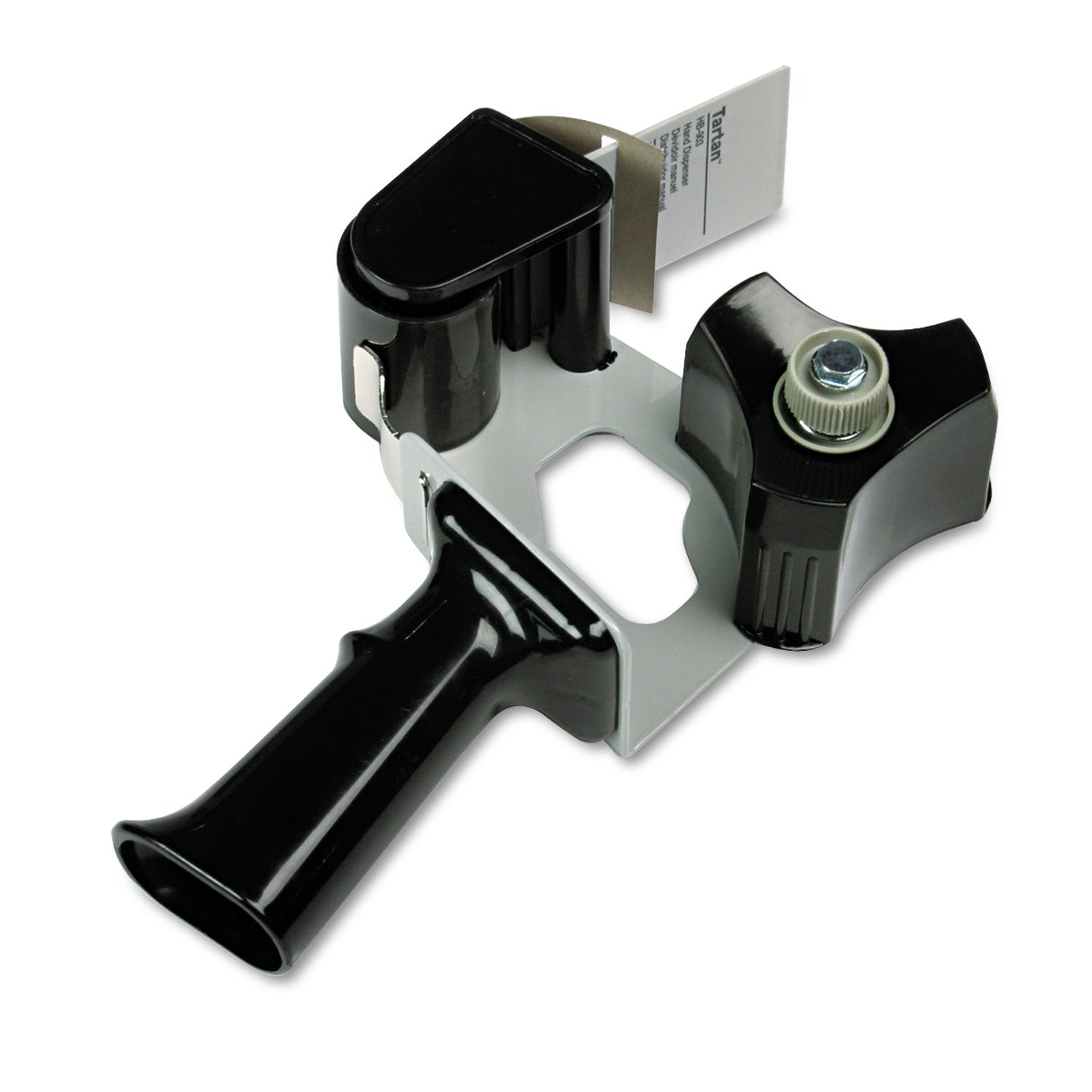 Tartan™ Pistol Grip Box Sealing Tape Dispenser, 3" Core, For Rolls Up To 2" X 60 Yds, Black