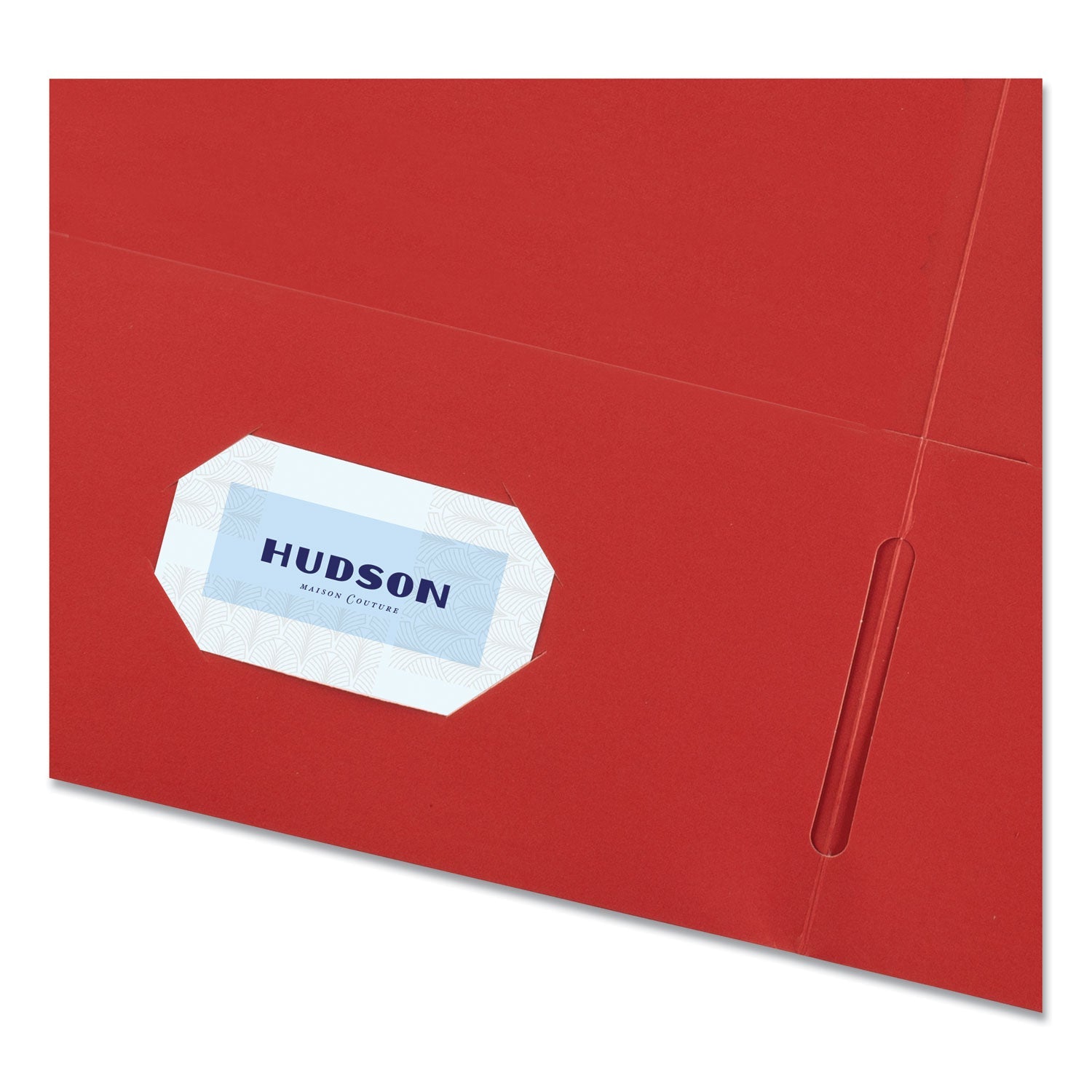 Avery® Two-Pocket Folder, 40-Sheet Capacity, 11 X 8.5, Red, 25/box