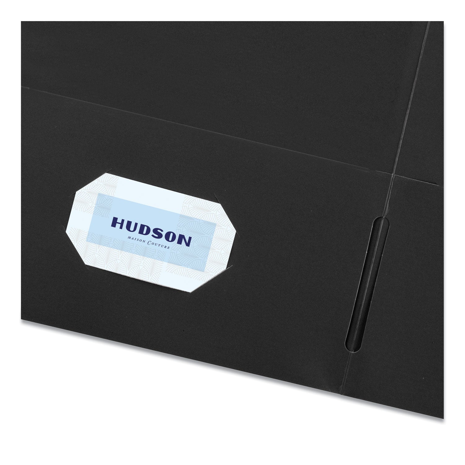 Avery® Two-Pocket Folder, 40-Sheet Capacity, 11 X 8.5, Black, 25/box