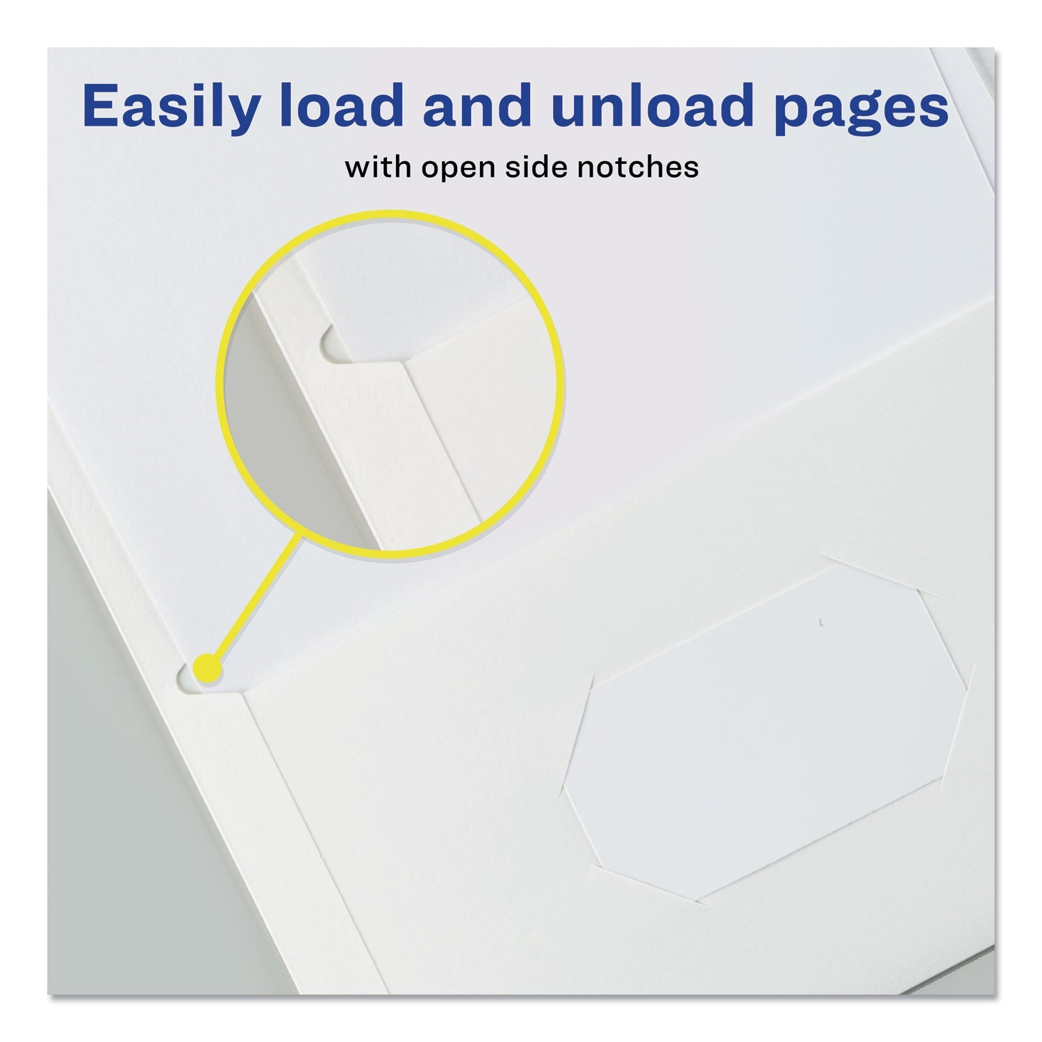 Avery® Two-Pocket Folder, 40-Sheet Capacity, 11 X 8.5, White, 25/box