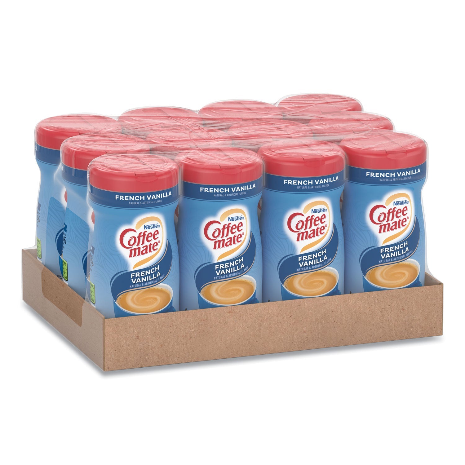 Coffee mate® Non-Dairy Powdered Creamer, French Vanilla, 15 Oz Canister, 12/carton