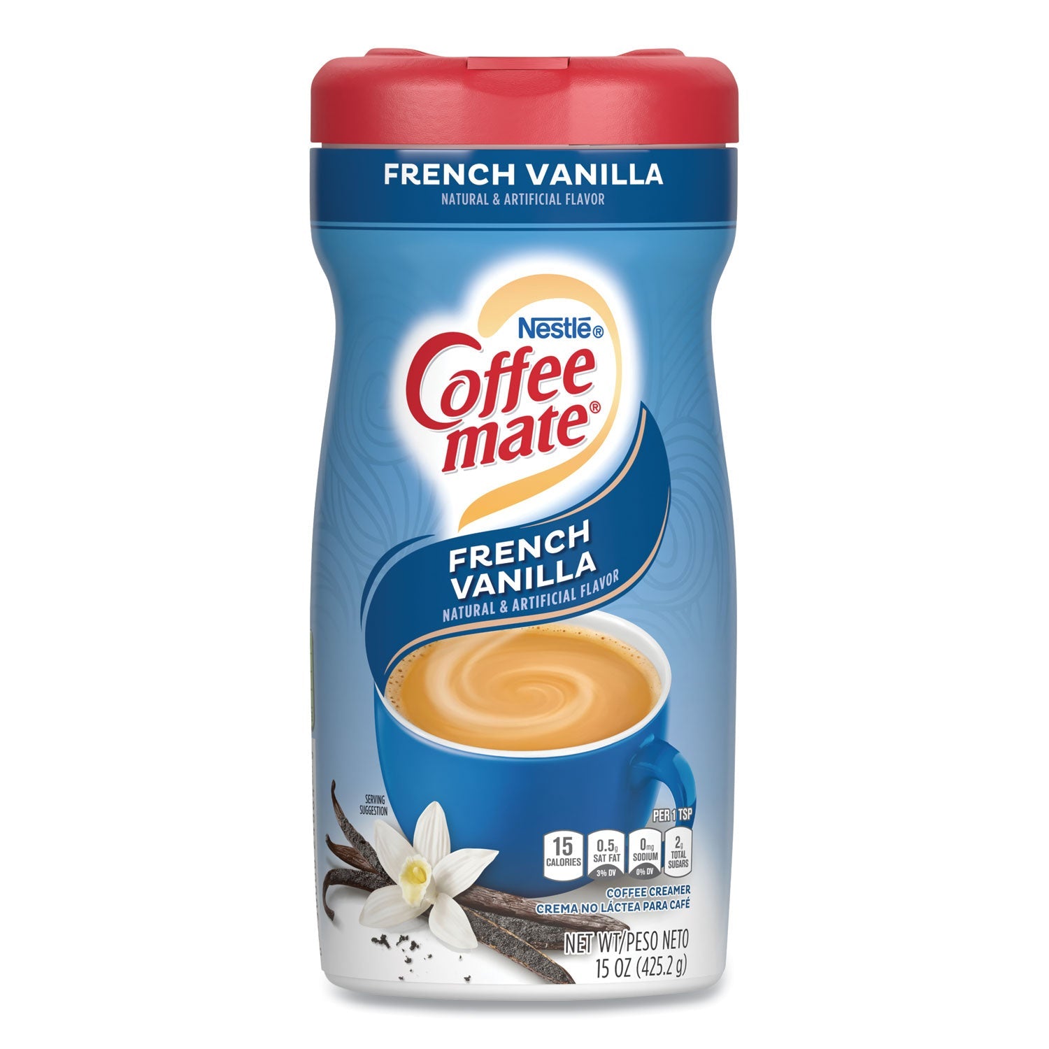 Coffee mate® French Vanilla Creamer Powder, 15 oz Canister