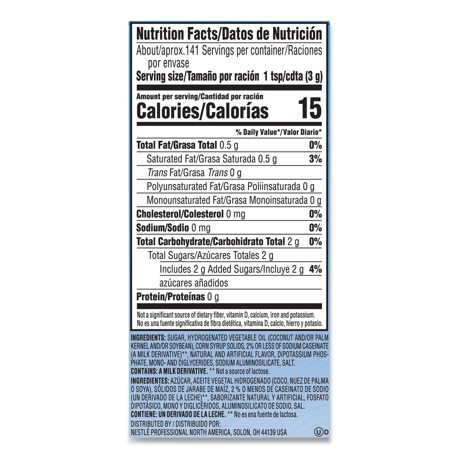 Coffee mate® French Vanilla Creamer Powder, 15 oz Canister