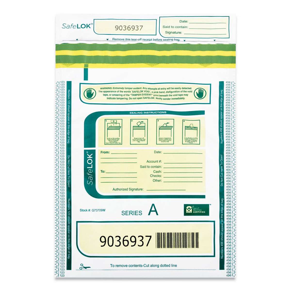 SafeLOK Deposit Bag | 9 X 12, 100-Pack