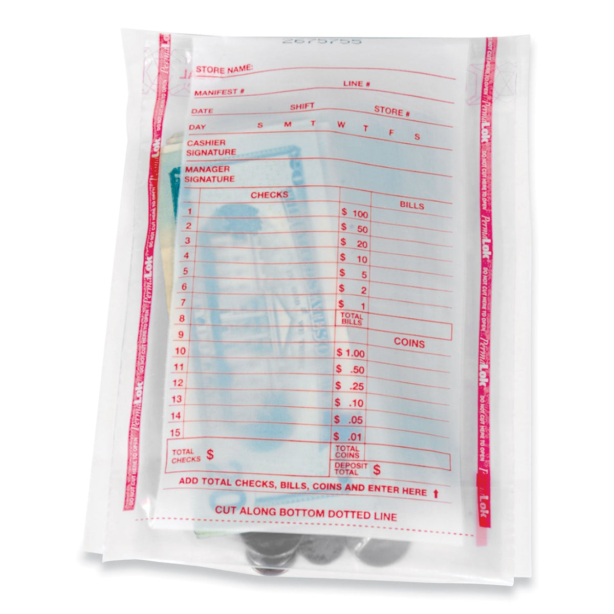 PermaLOK Deposit Bag | For Drop Safes, 1000/ct