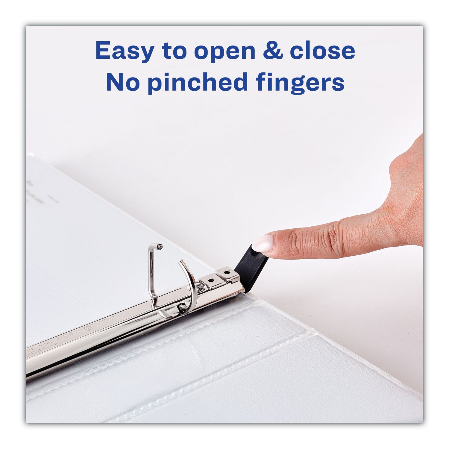 Avery® Heavy-Duty Non Stick View Binder With Durahinge And Slant Rings, 3 Rings, 3" Capacity, 11 X 8.5, White, 2/pack - Bloom Skins