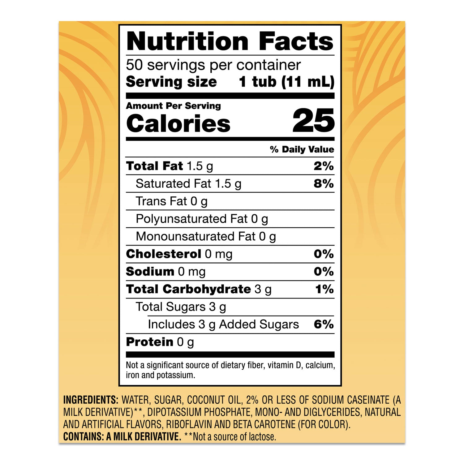 Coffee mate® Liquid Coffee Creamer, Hazelnut, 0.38 Oz Mini Cups, 50/box