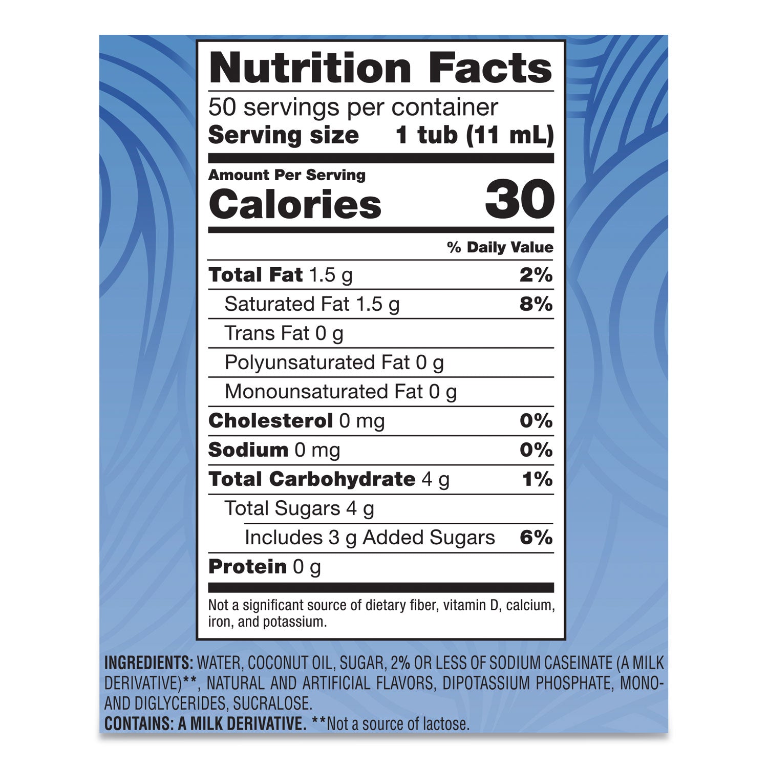 Coffee mate® Liquid Coffee Creamer, Pumpkin Spice, 0.38 Oz Mini Cups, 50/box