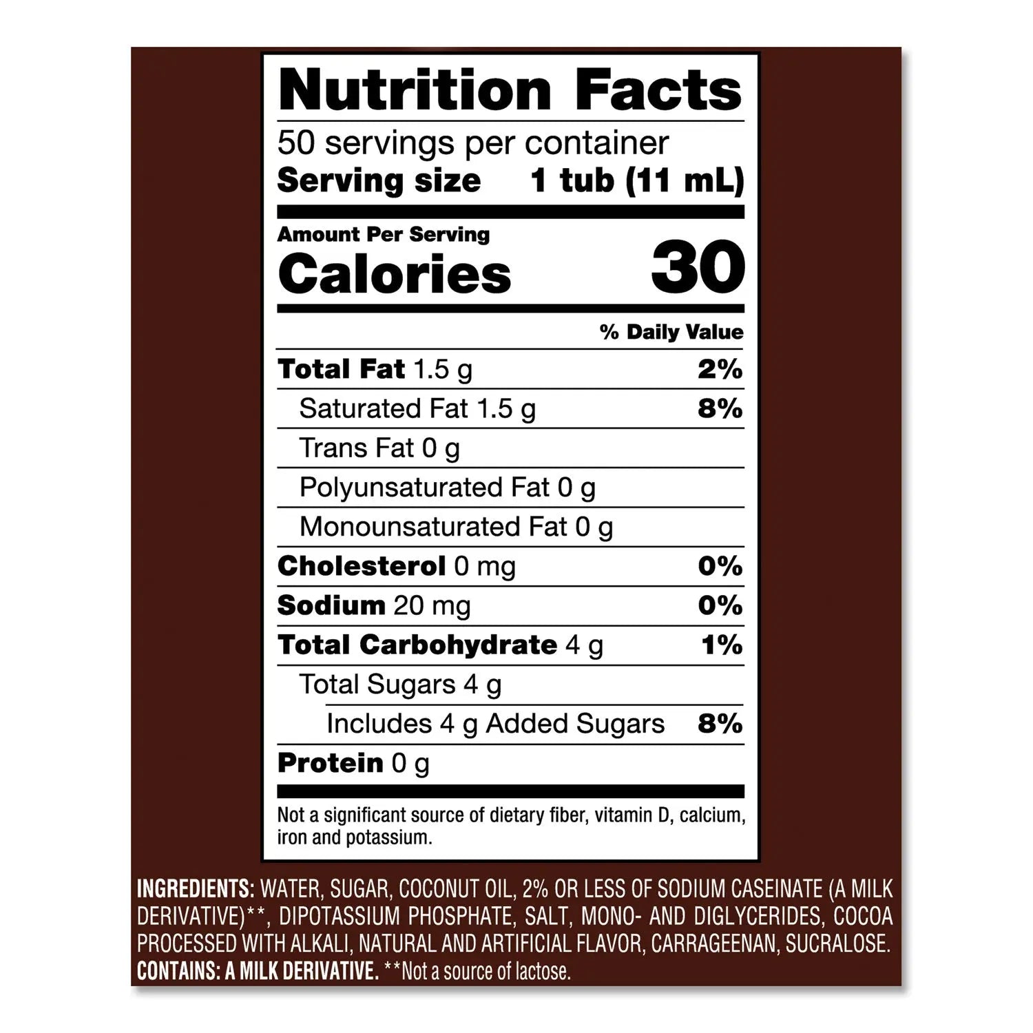 Coffee mate® Liquid Coffee Creamer, Snickers, 0.38 oz Mini Cups, 50/Box - Bloom Skins