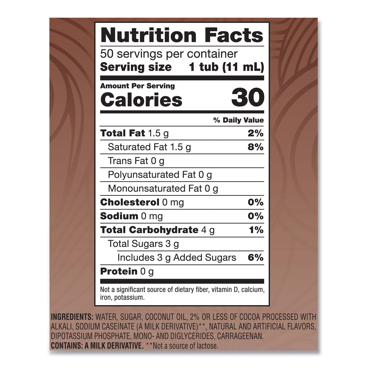 Coffee mate® Liquid Coffee Creamer, Cafe Mocha, 0.38 Oz Mini Cups, 50/box