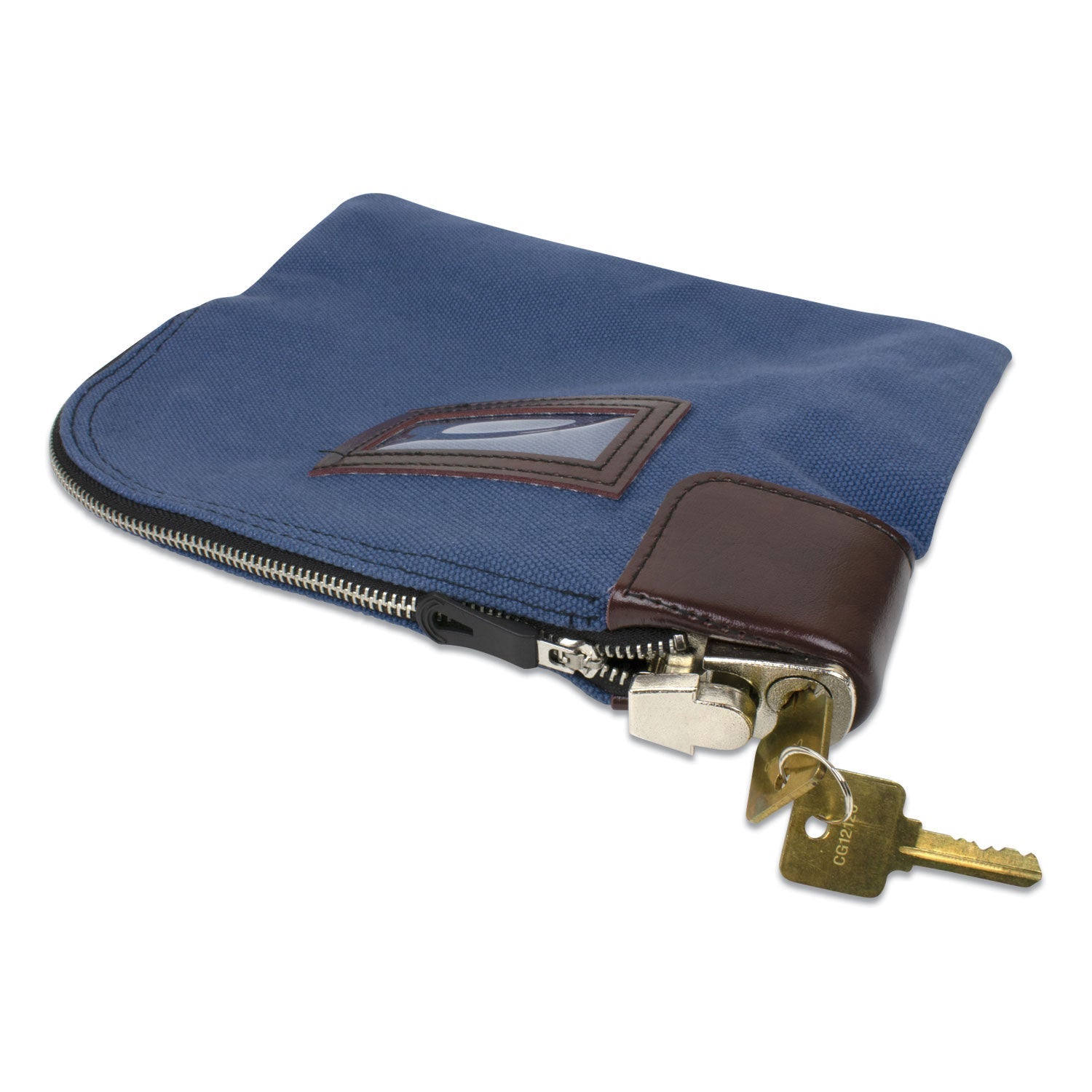 Locking Fabric Deposit Bag | 8.5x11 Nylon, Blue