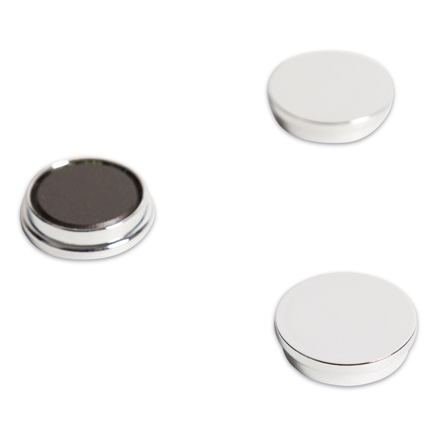 Board Magnets | Circles, Silver, 1.25", 10/Pack