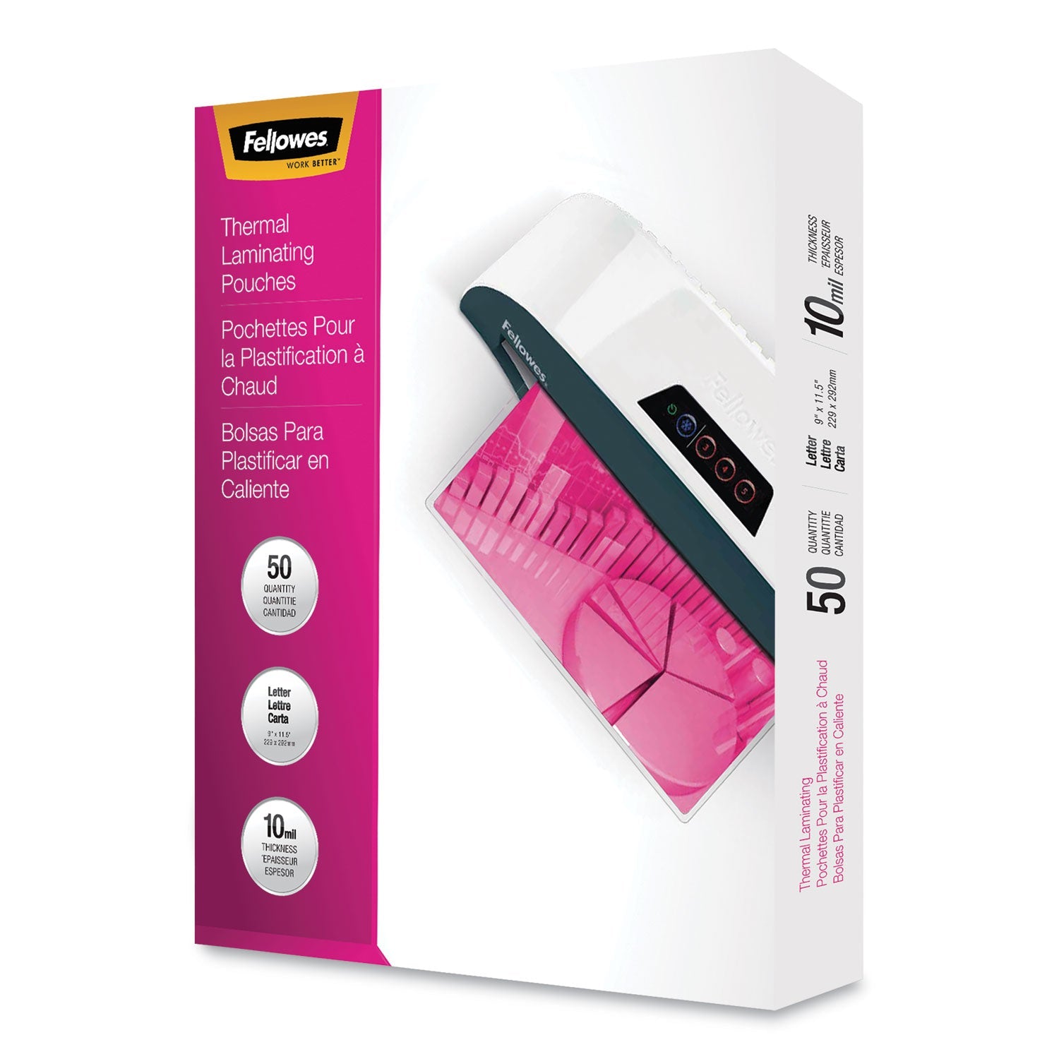 Laminating Pouches | 10 Mil Gloss Clear 50-Pack