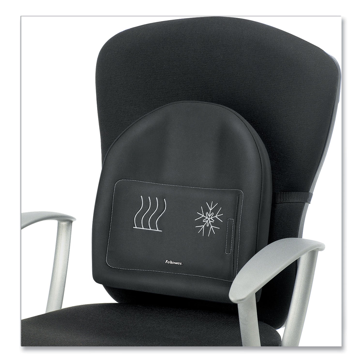 Heat And Soothe Back Support | Black | Fellowes