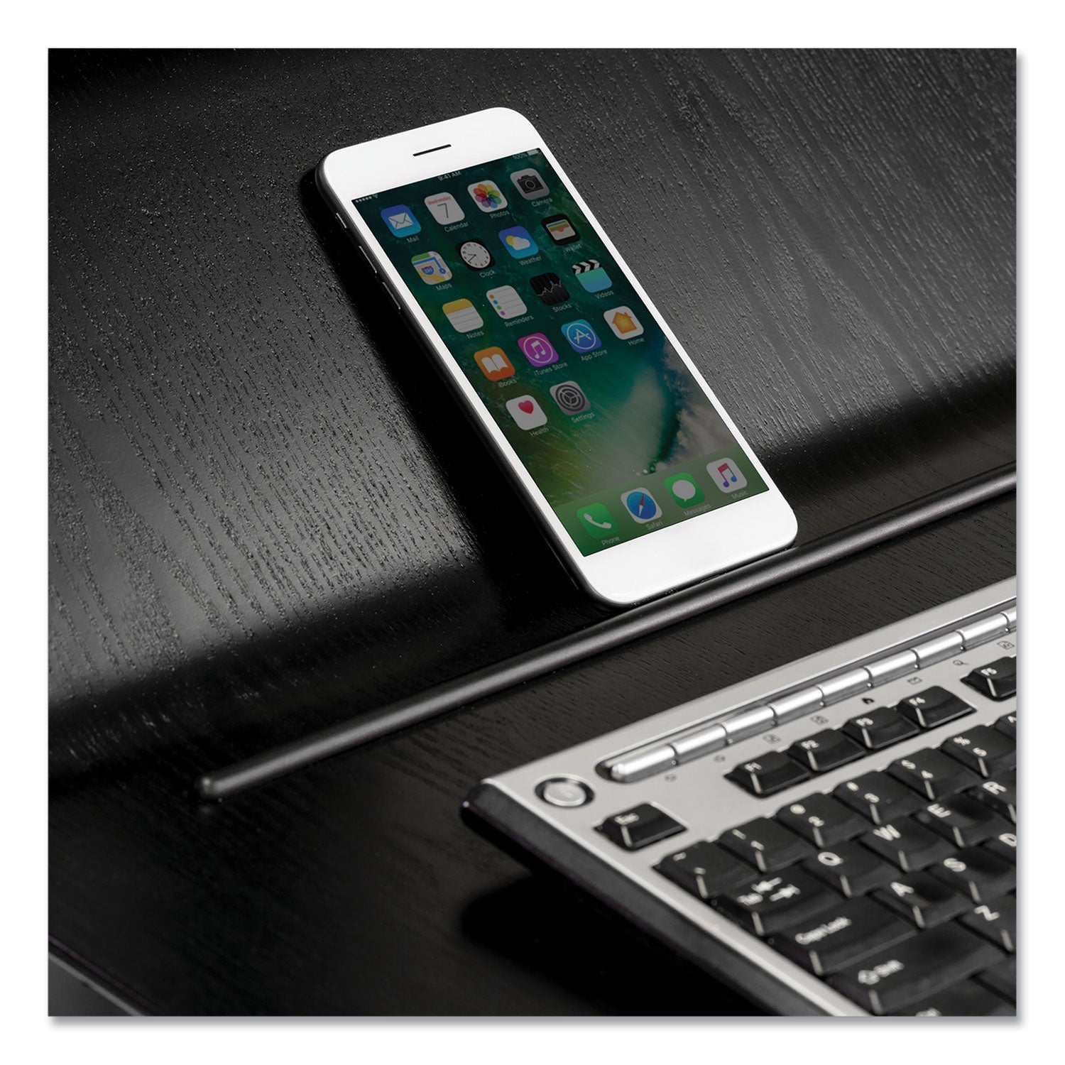 Fellowes® Lotus Ve Sit-Stand Workstation - Dual, 29" X 28.5" X 42.5", Black - Bloom Skins