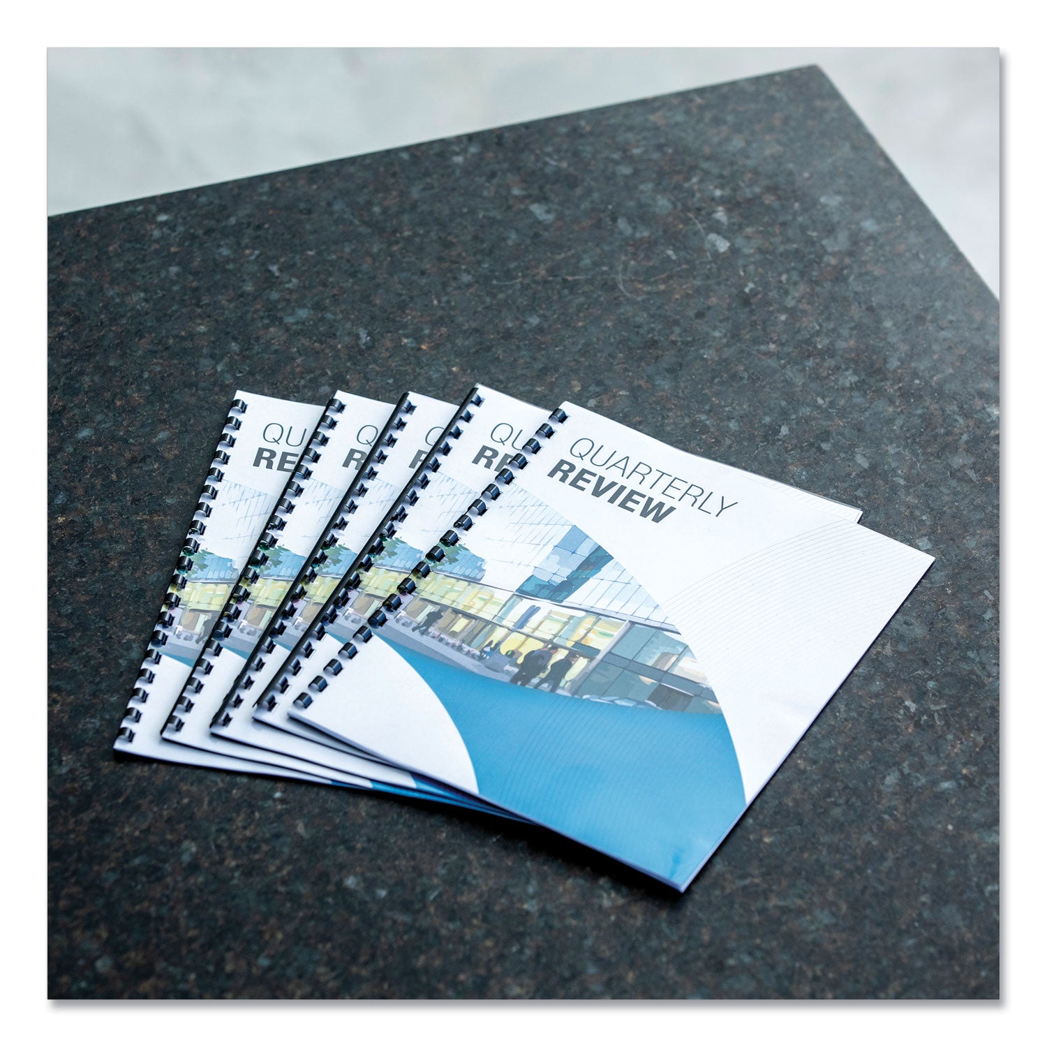 Fellowes® Plastic Comb Bindings, 1/4" Diameter, 20 Sheet Capacity, Black, 25/Pack