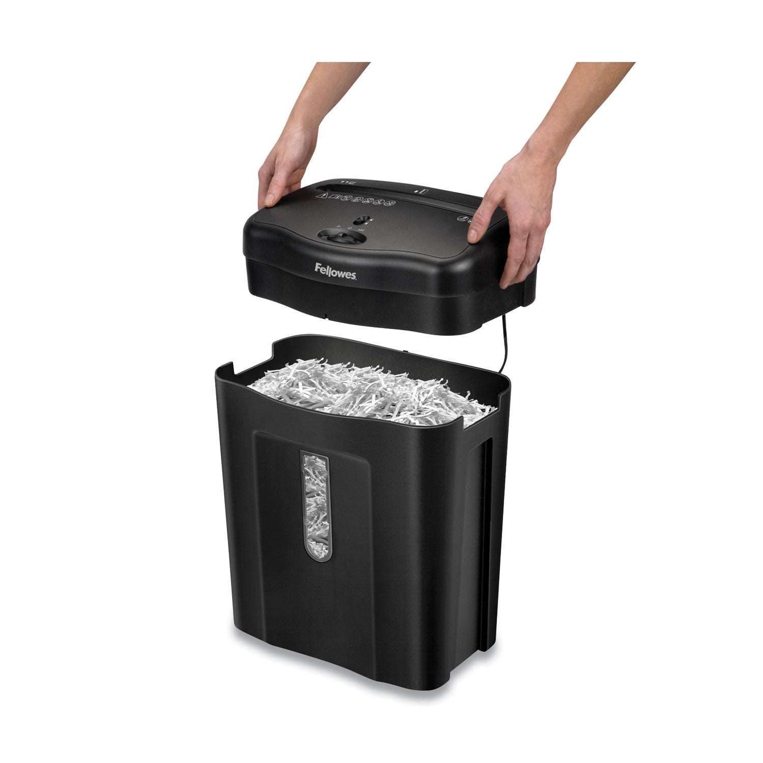 Fellowes® Powershred 11c Cross-Cut Shredder, 11 Manual Sheet Capacity