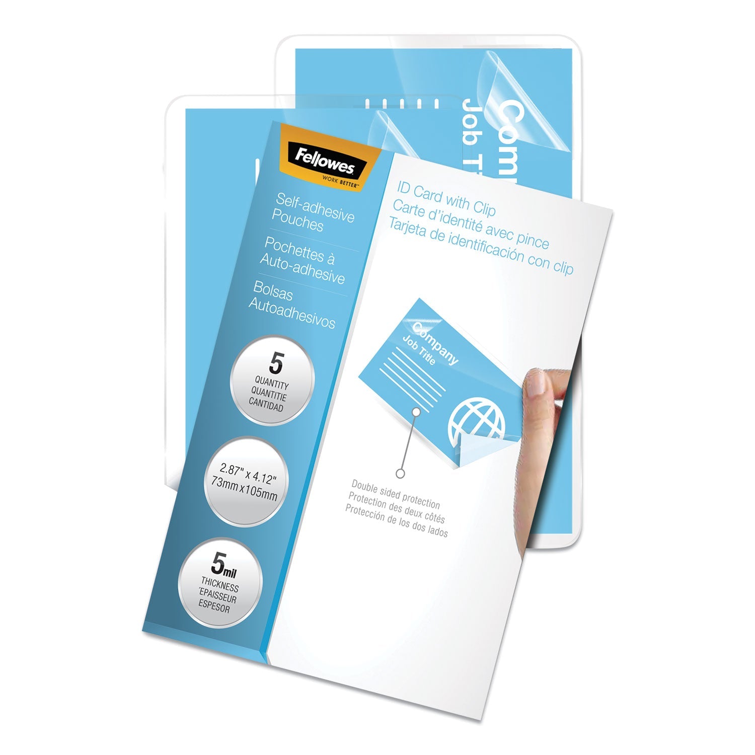 Self-Adhesive Laminating Pouches | 5-Pack