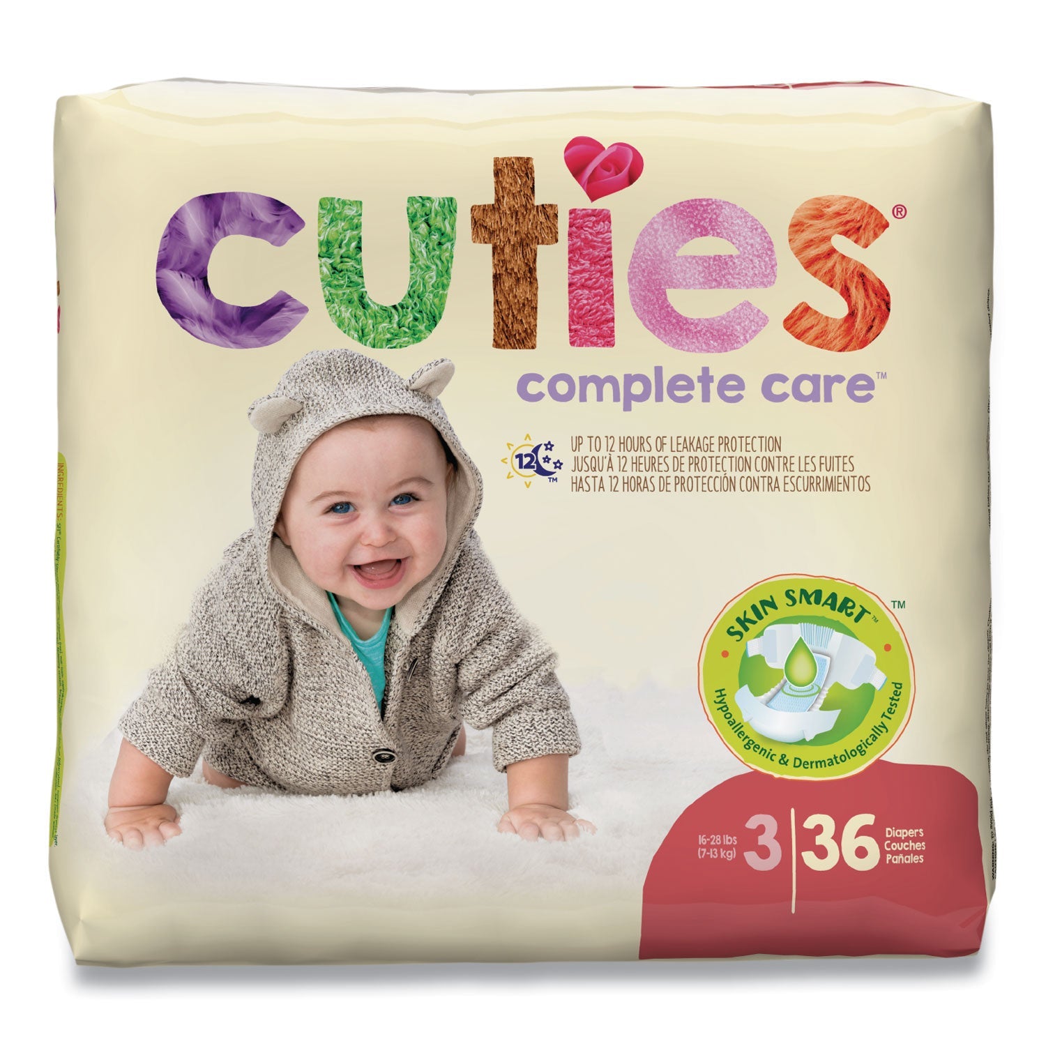 Cuties Premium Jumbo Diapers | Size 3, 144 ct.