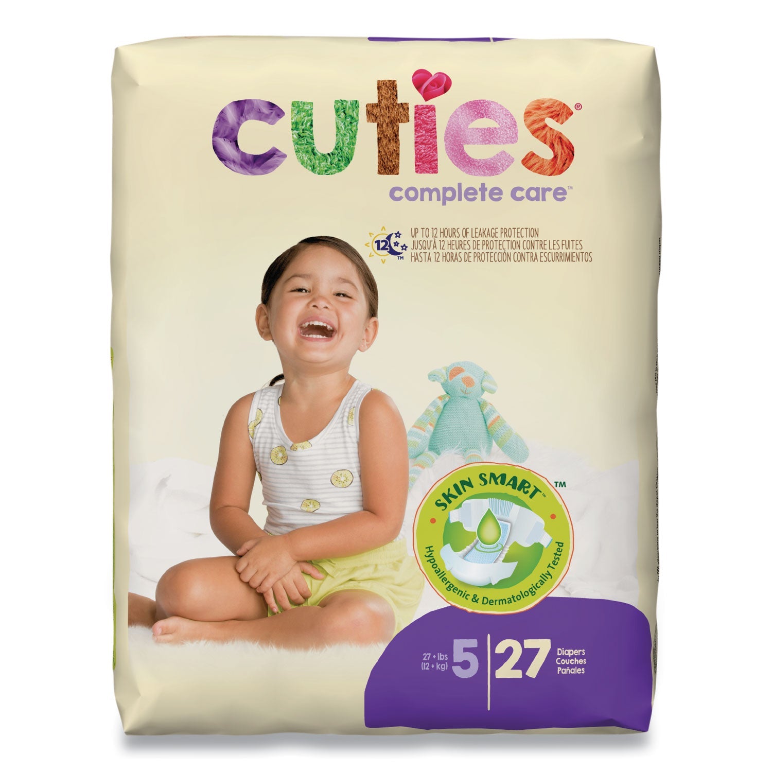 Cuties Premium Jumbo Diapers | Size 5, 108/CT